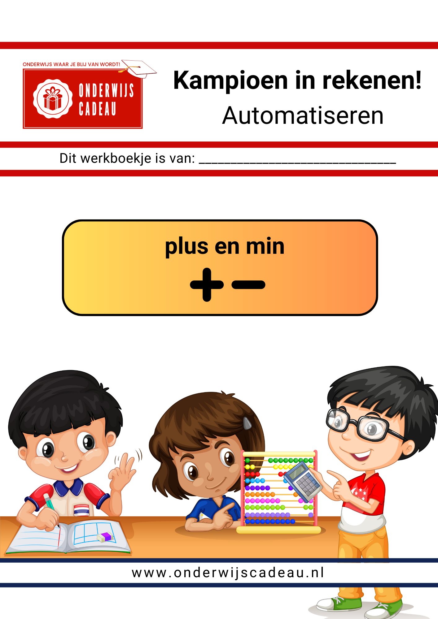 Rekenen zonder taal - Automatiseren - plus en min