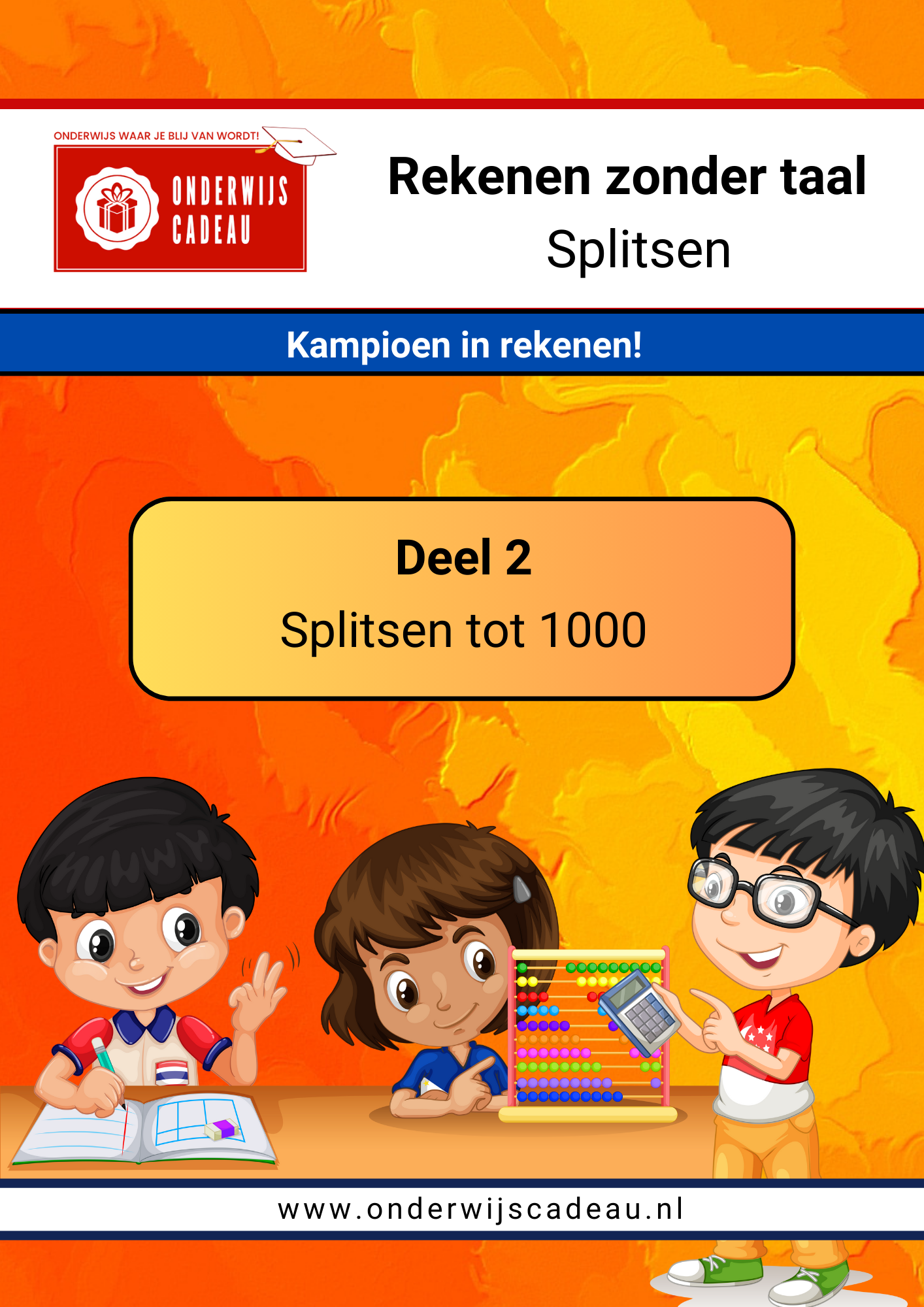 Rekenen zonder taal - Splitsen - Deel 2 - t/m 1000