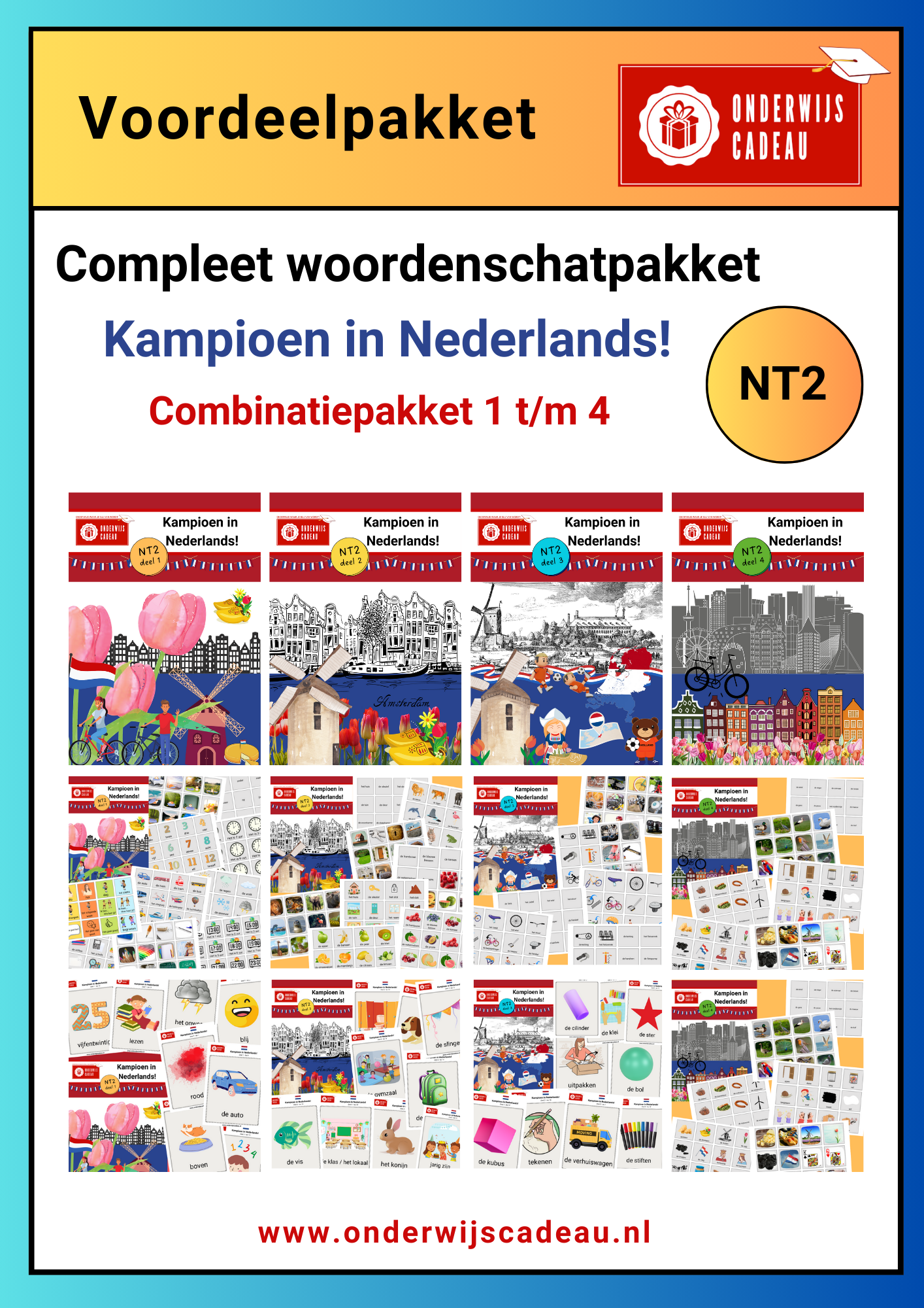 Compleet woordenschatpakket - NT2 - Kampioen in Nederlands!