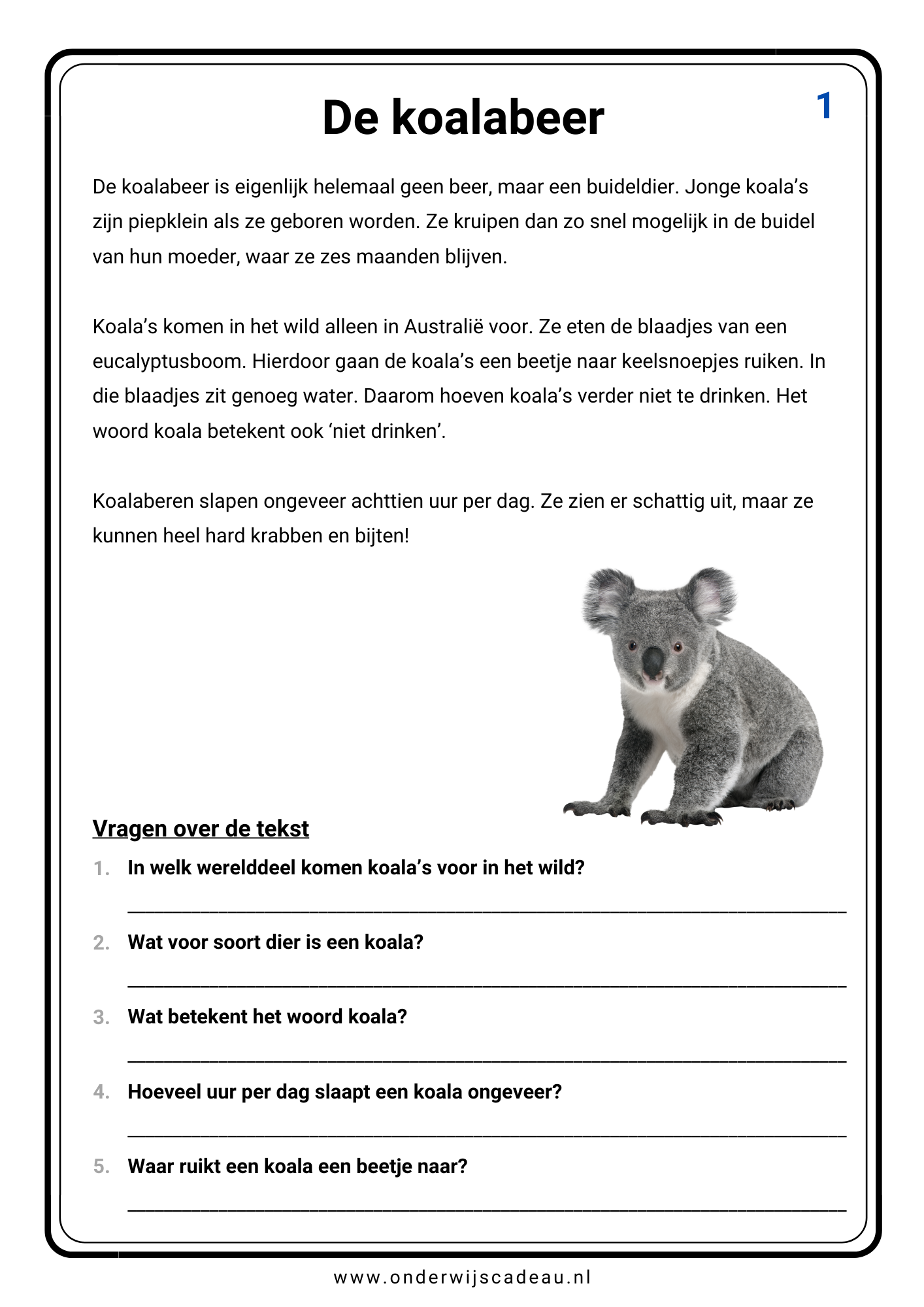 Kampioen in begrijpend luisteren! - Groep 5/6 - Deel 1
