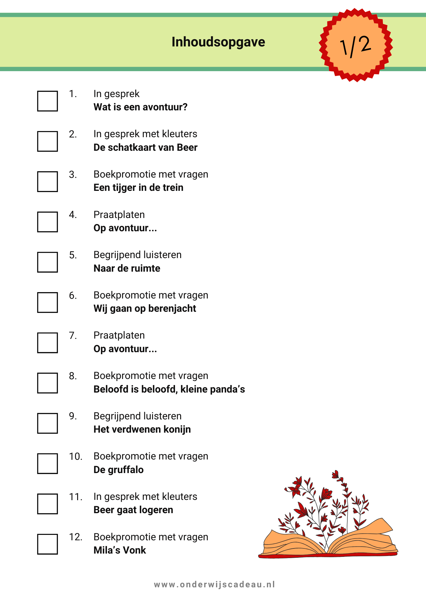 Kinderboekenweek 2025 - Vol avontuur! - Groep 1/2