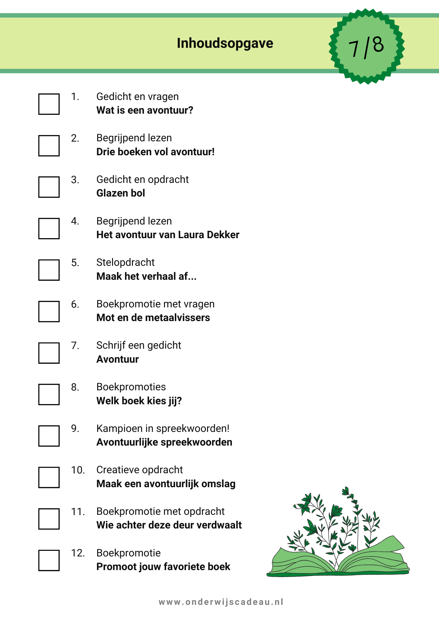 Kinderboekenweek 2025 - Vol avontuur! - Groep 7/8