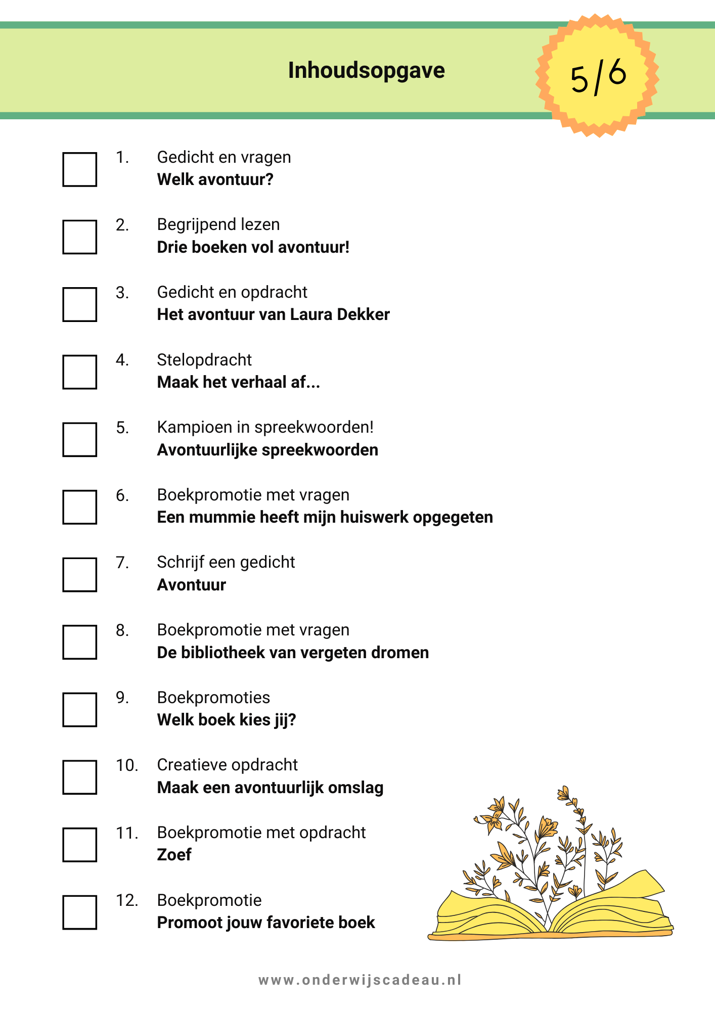 Kinderboekenweek 2025 - Vol avontuur! - Groep 5/6