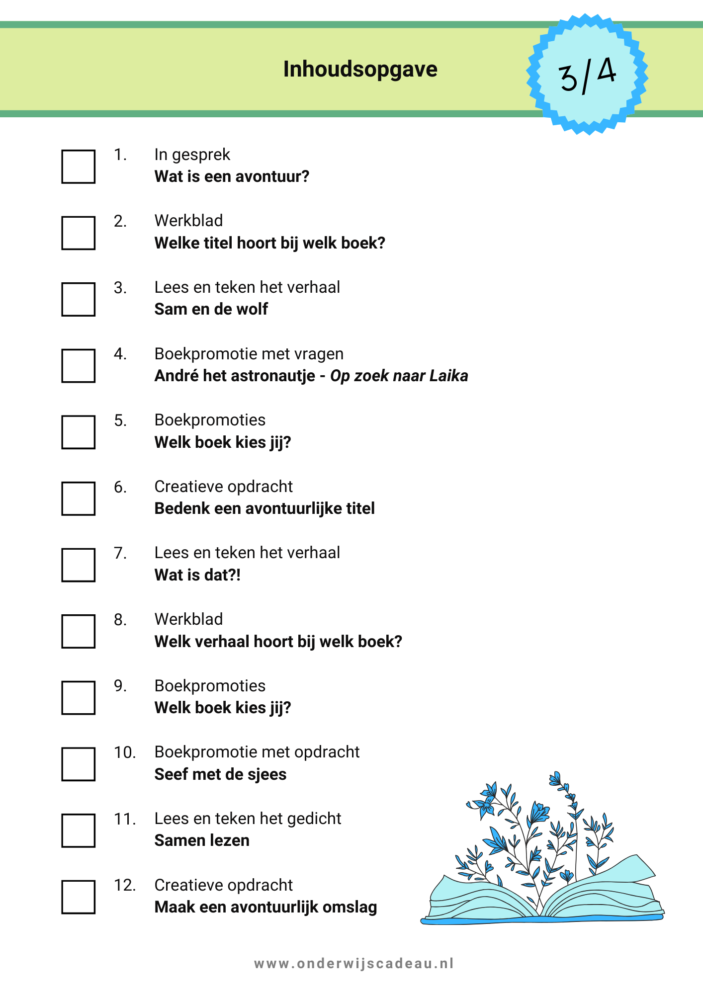 Kinderboekenweek 2025 - Vol avontuur! - Groep 3/4