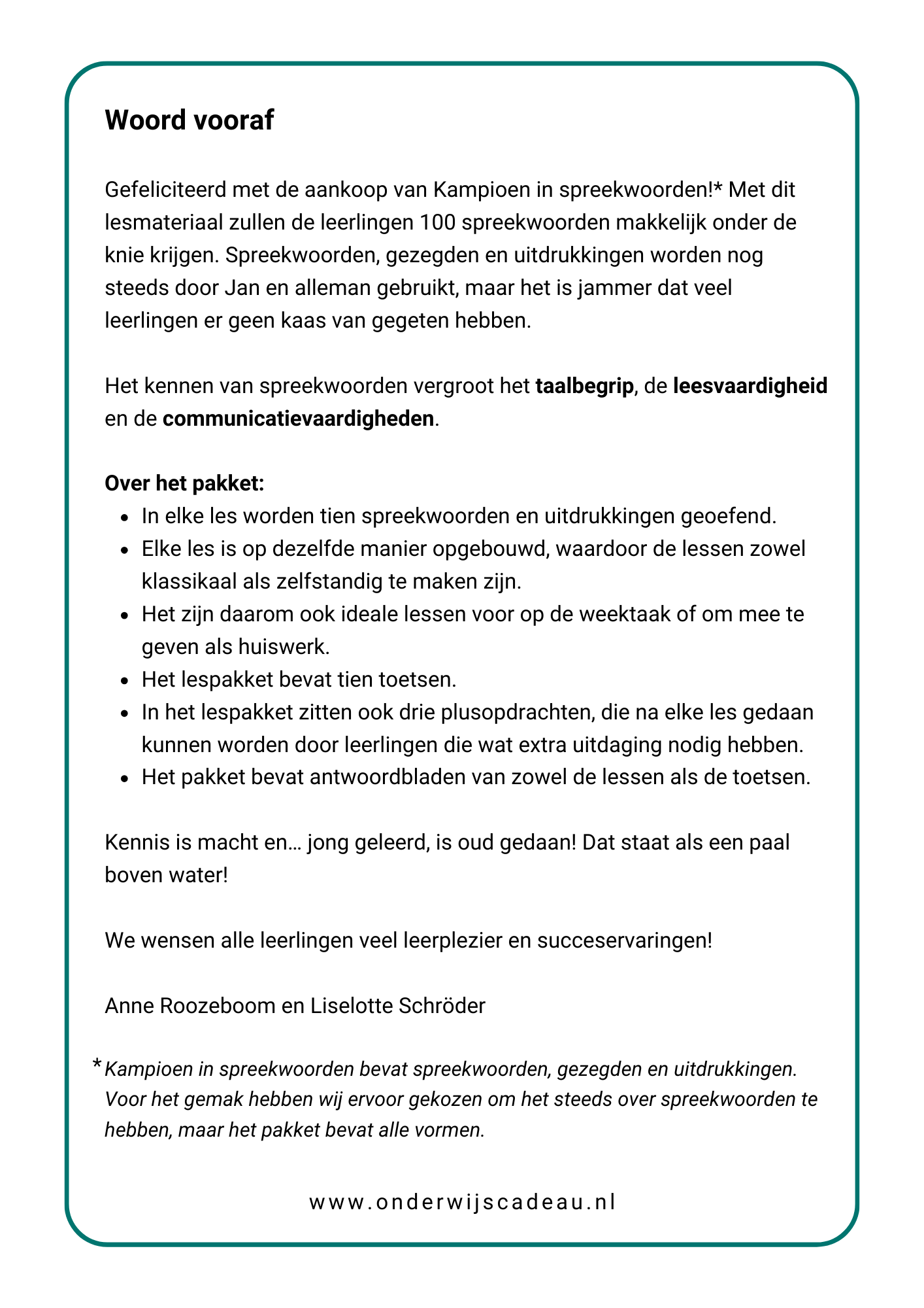 Kampioen in spreekwoorden! - Deel 2