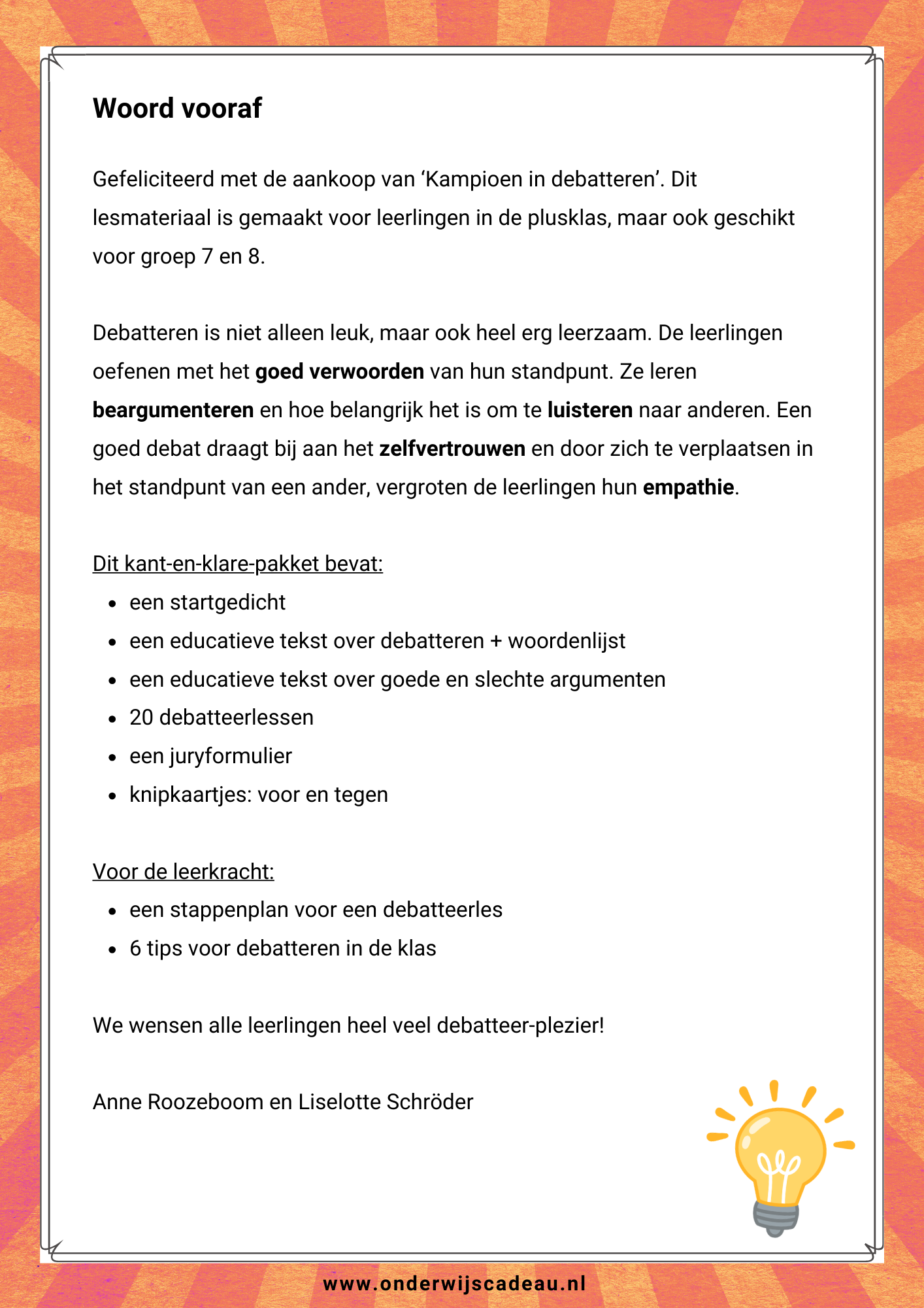 Kampioen in debatteren!