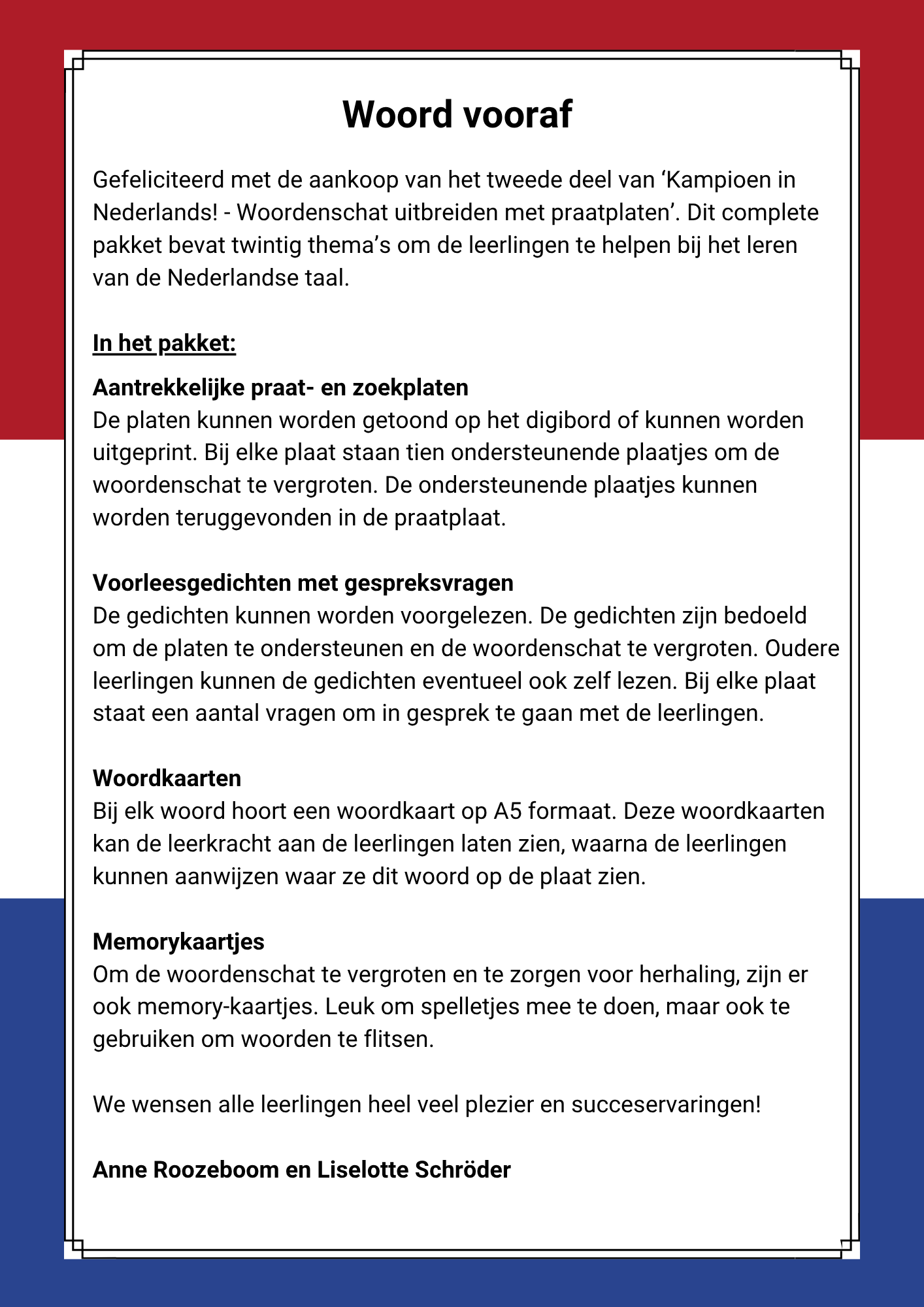 Kampioen in Nederlands! - NT2 - Praatplaten - Deel 2
