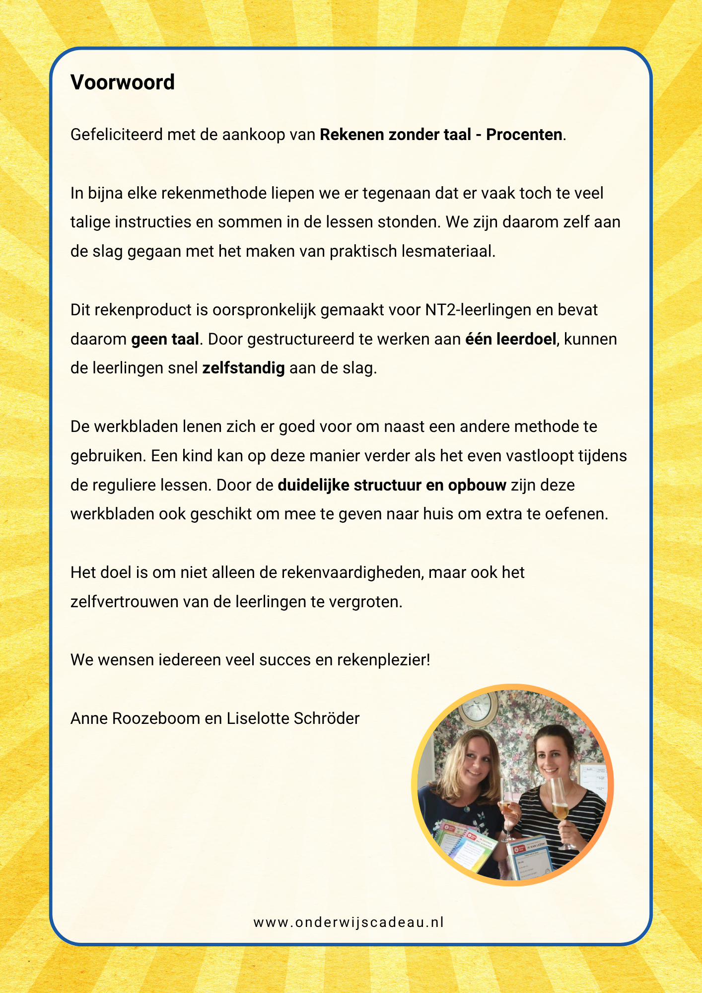 Rekenen zonder taal - Procenten