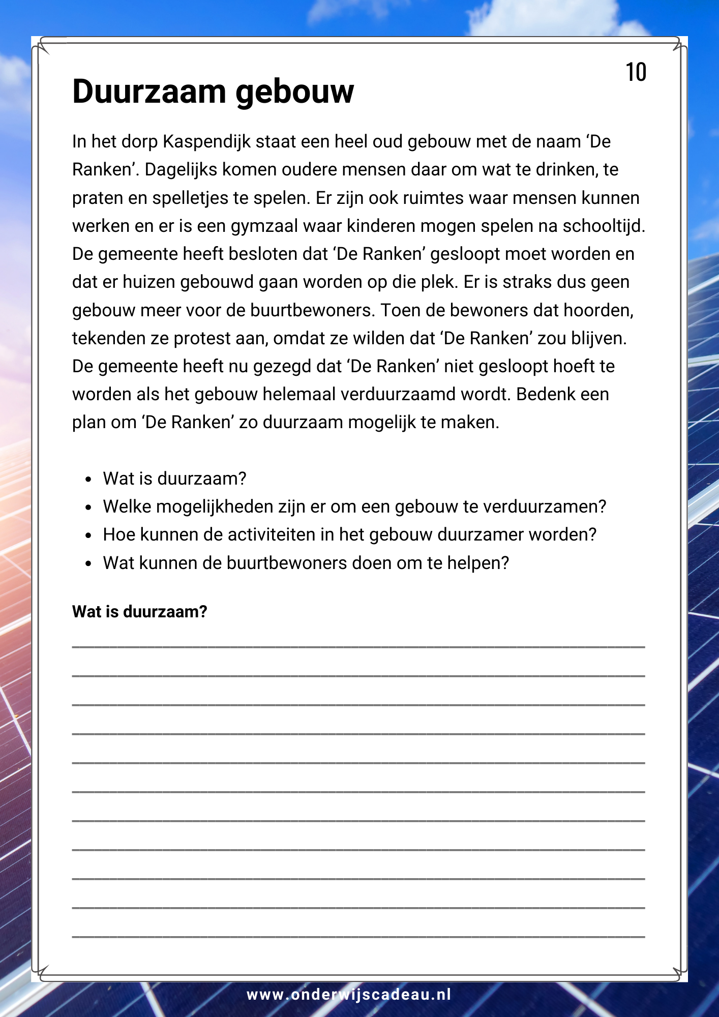 Kampioen in creatief denken!