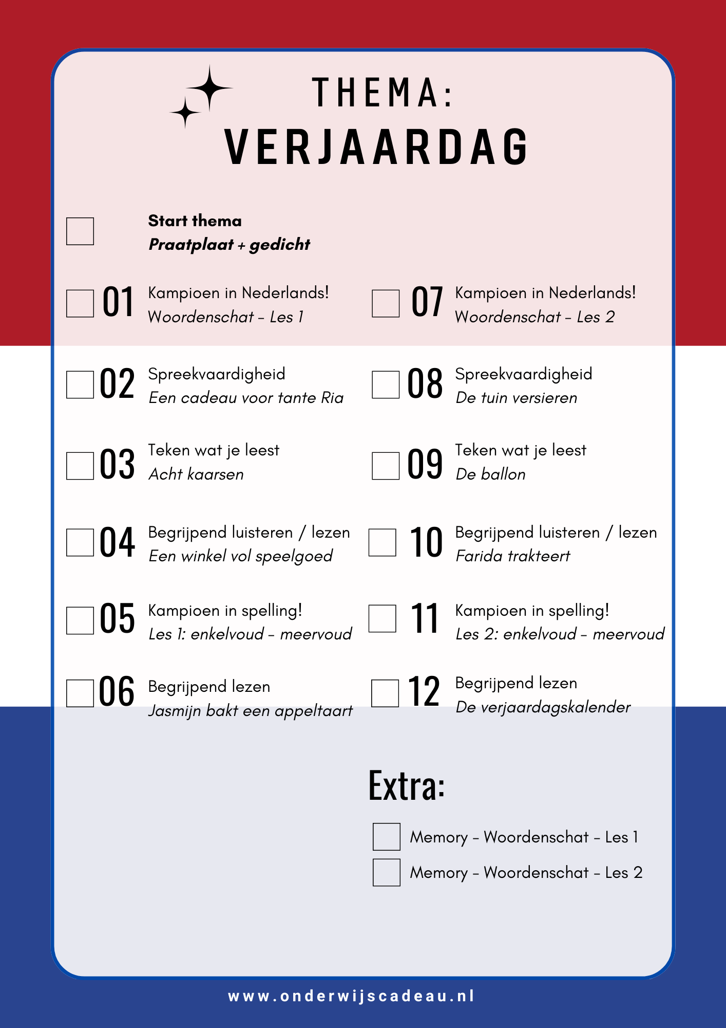 Kampioen in Nederlands! - NT2 - Verjaardag
