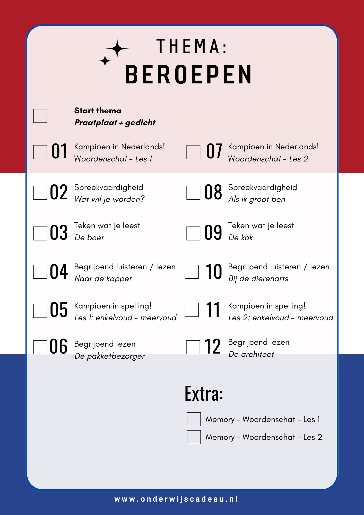 Kampioen in Nederlands! - NT2 - Beroepen