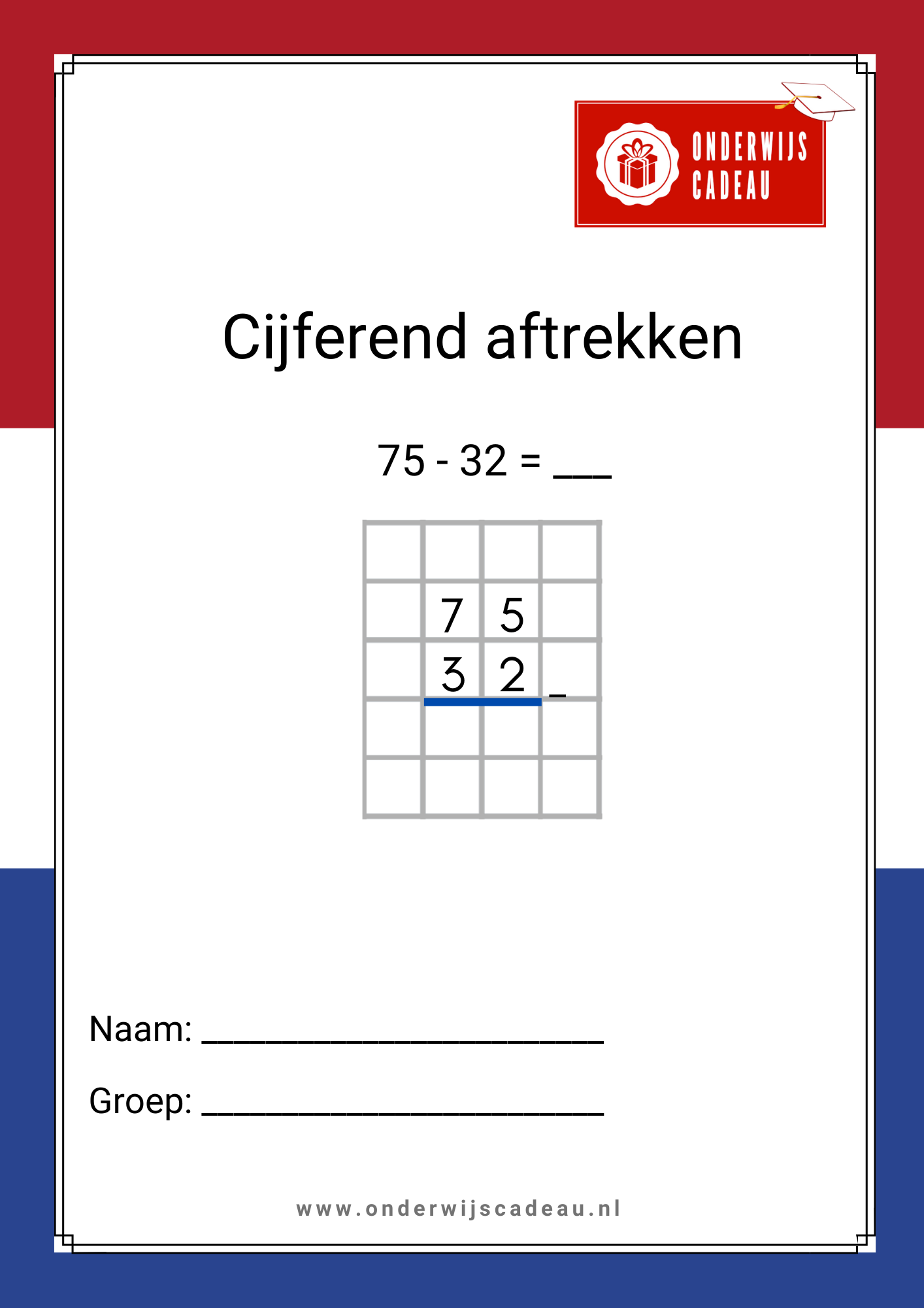 Kampioen in rekenen! - NT2 - Cijferend rekenen - Aftrekken