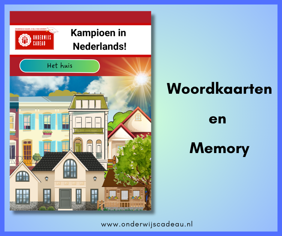 Het huis (NT2) - Woordkaarten en memory