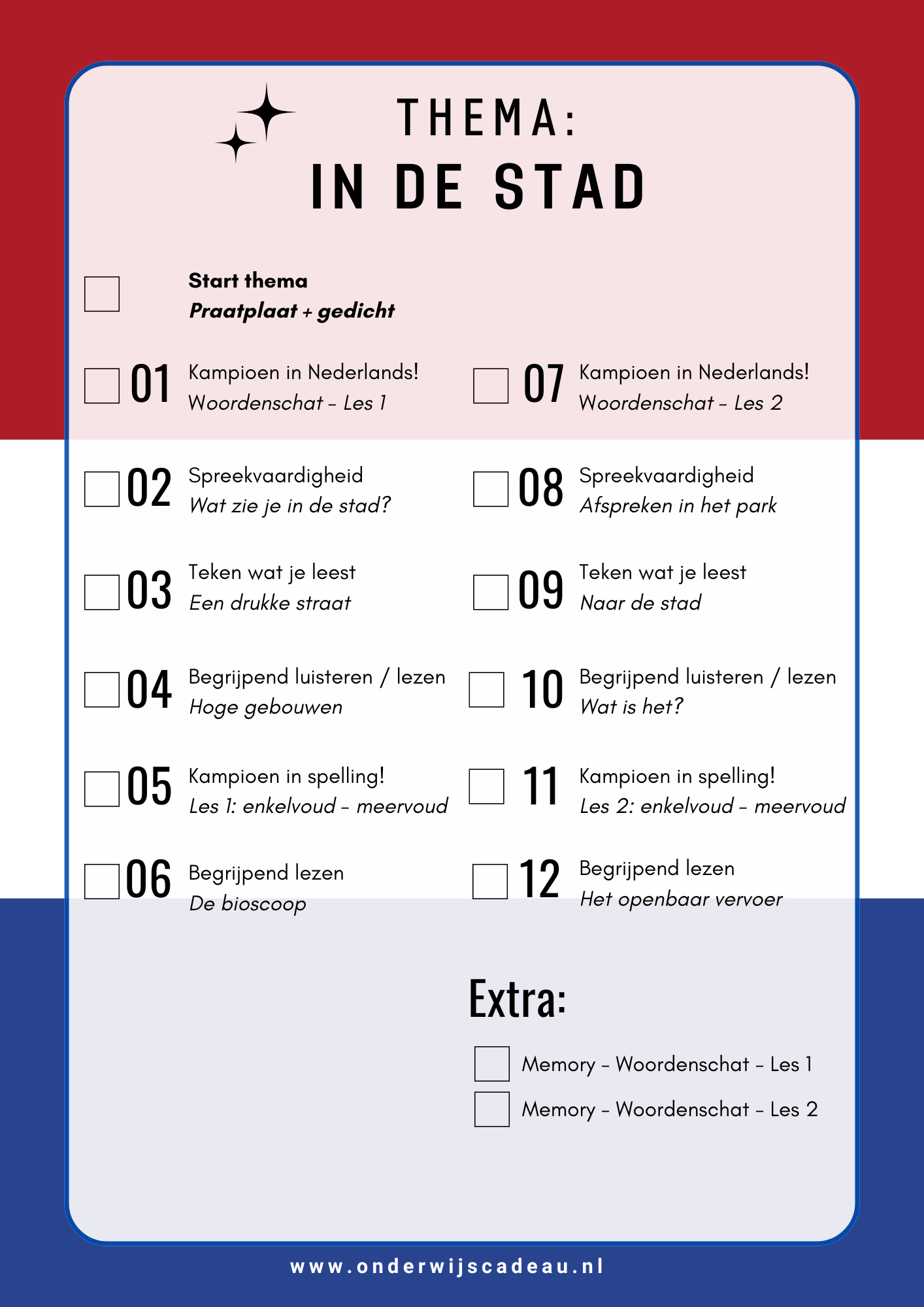 Kampioen in Nederlands! - NT2 - In de stad