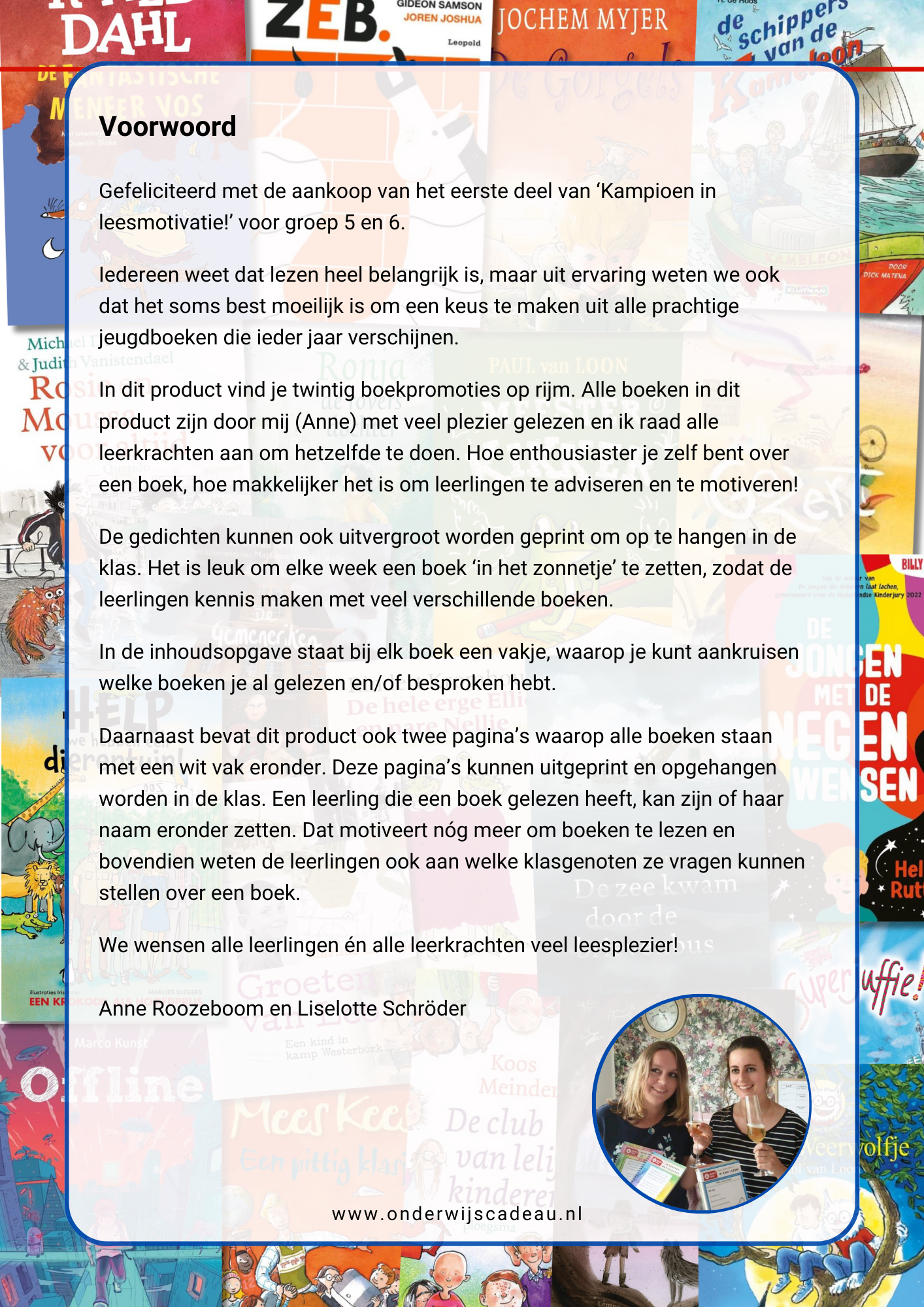 Kampioen in leesmotivatie! - Groep 5/6 - Deel 1