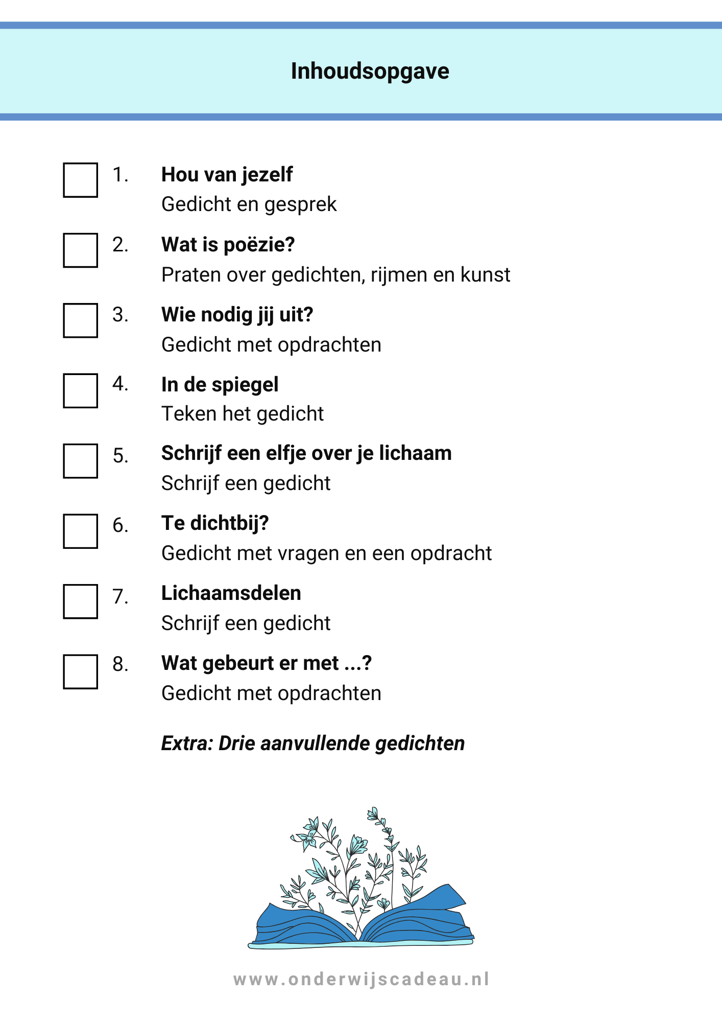 Combinatiepakket - Kampioen in poëzie! - 2025 - Groep 3 t/m 8 - Lijfelijkheid
