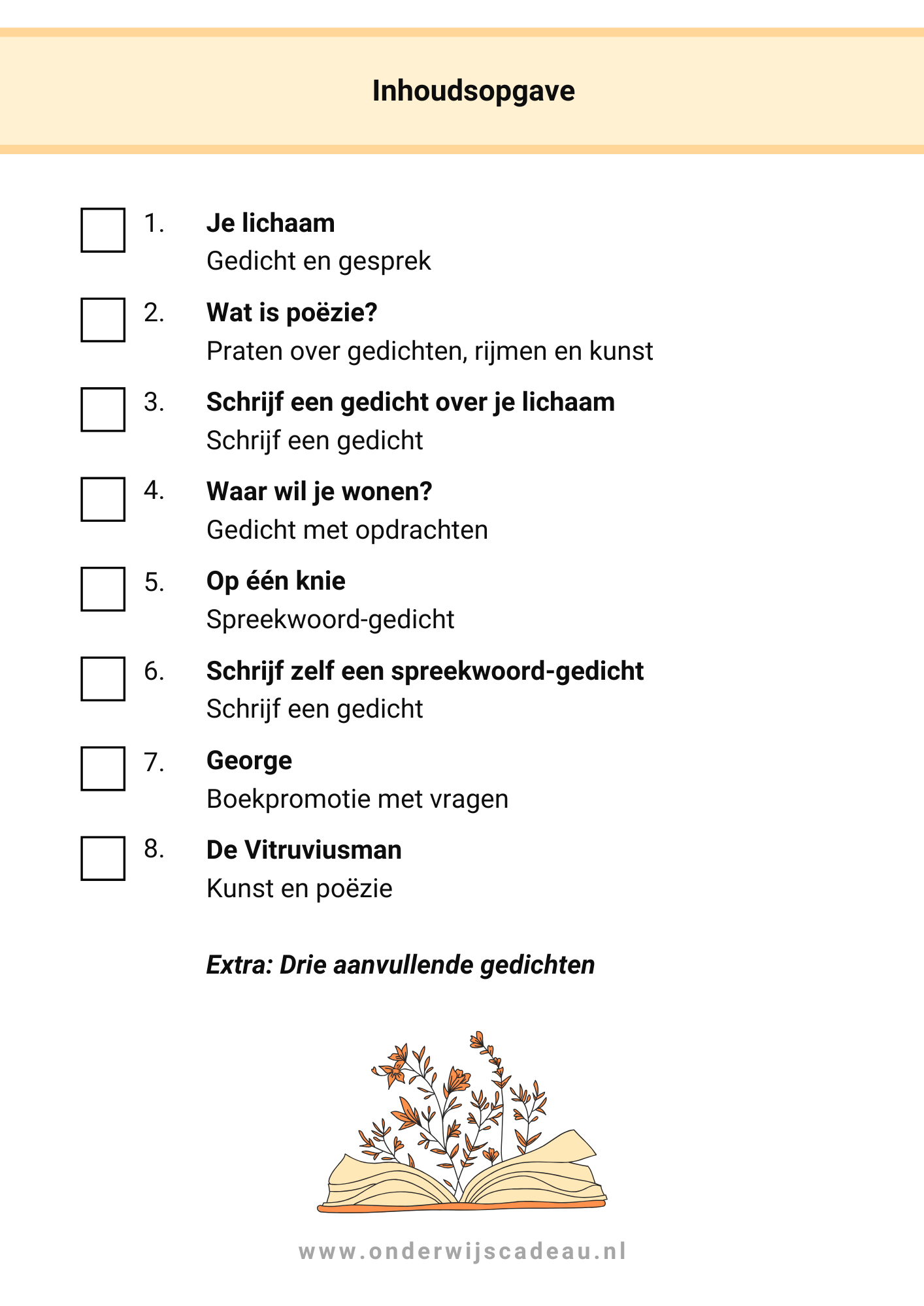 Combinatiepakket - Kampioen in poëzie! - 2025 - Groep 3 t/m 8 - Lijfelijkheid