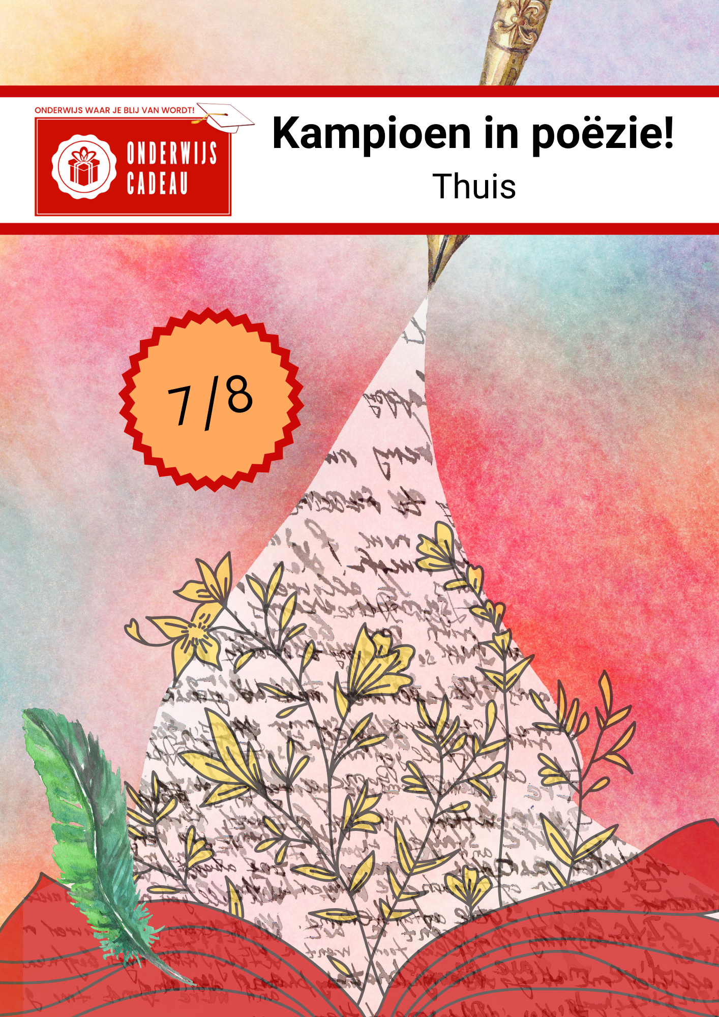 Kampioen in poëzie! - 2024 - Groep 7 en 8 - Thuis