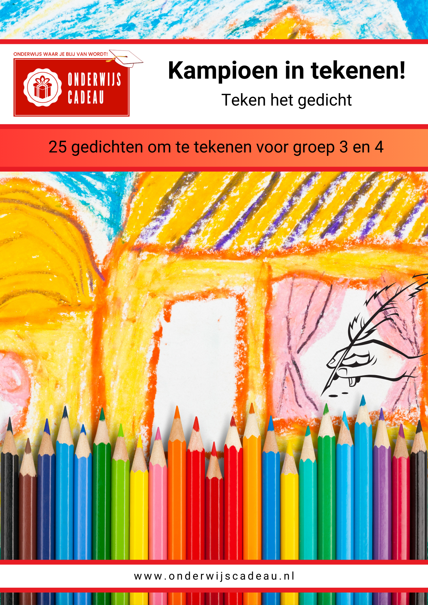 Kampioen in tekenen! - Teken het gedicht - Groep 3/4