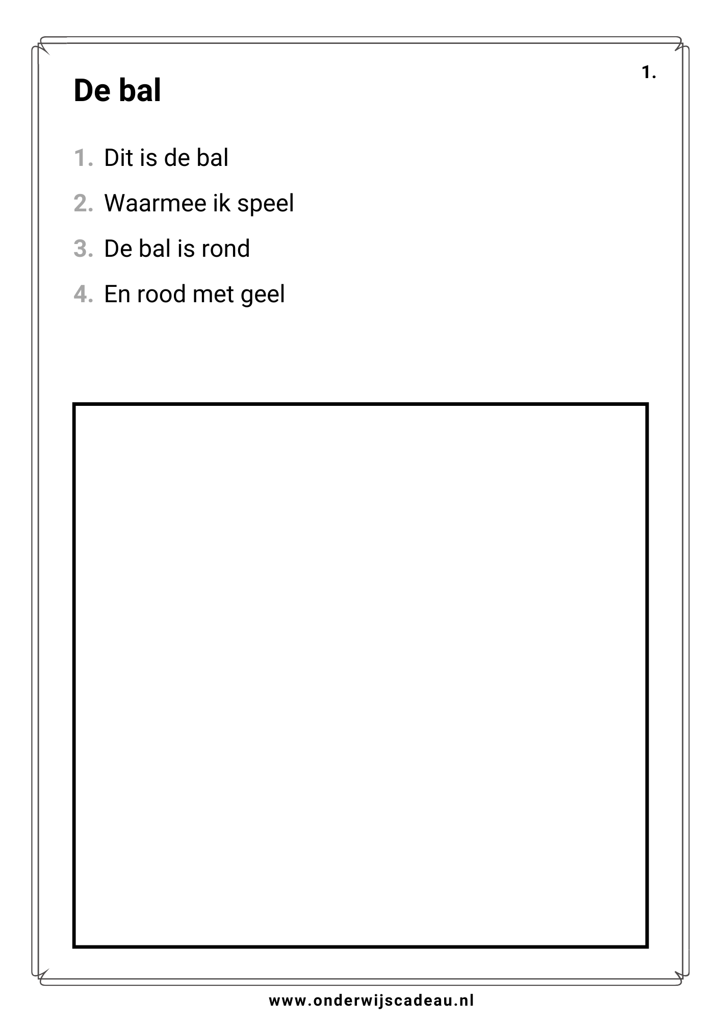 Kampioen in tekenen! - Teken het gedicht - Groep 3/4