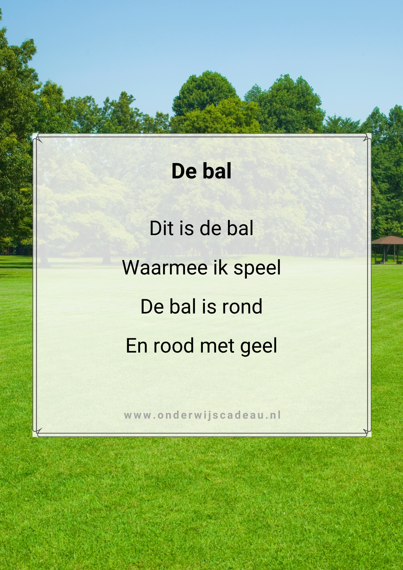 Kampioen in tekenen! - Teken het gedicht - Groep 3/4