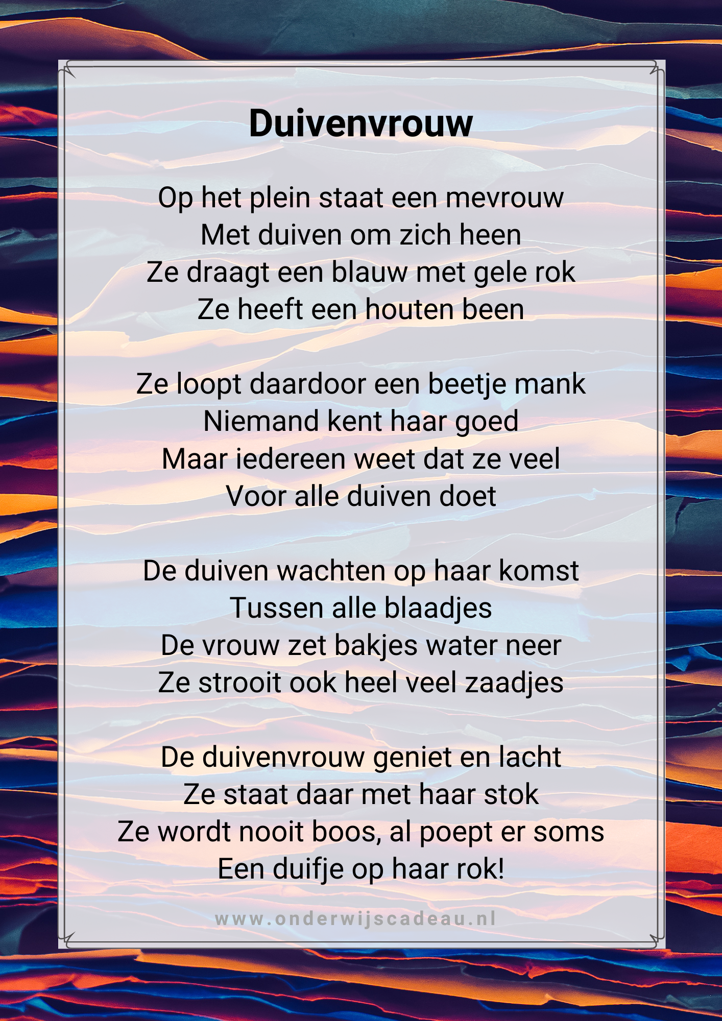 Kampioen in tekenen! - Teken het gedicht - Groep 7/8