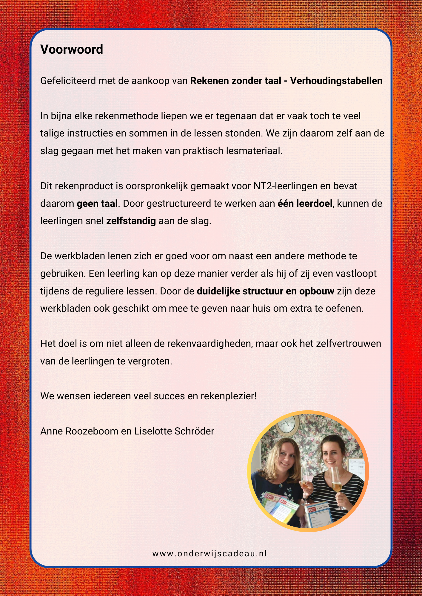 Rekenen zonder taal - Verhoudingstabellen