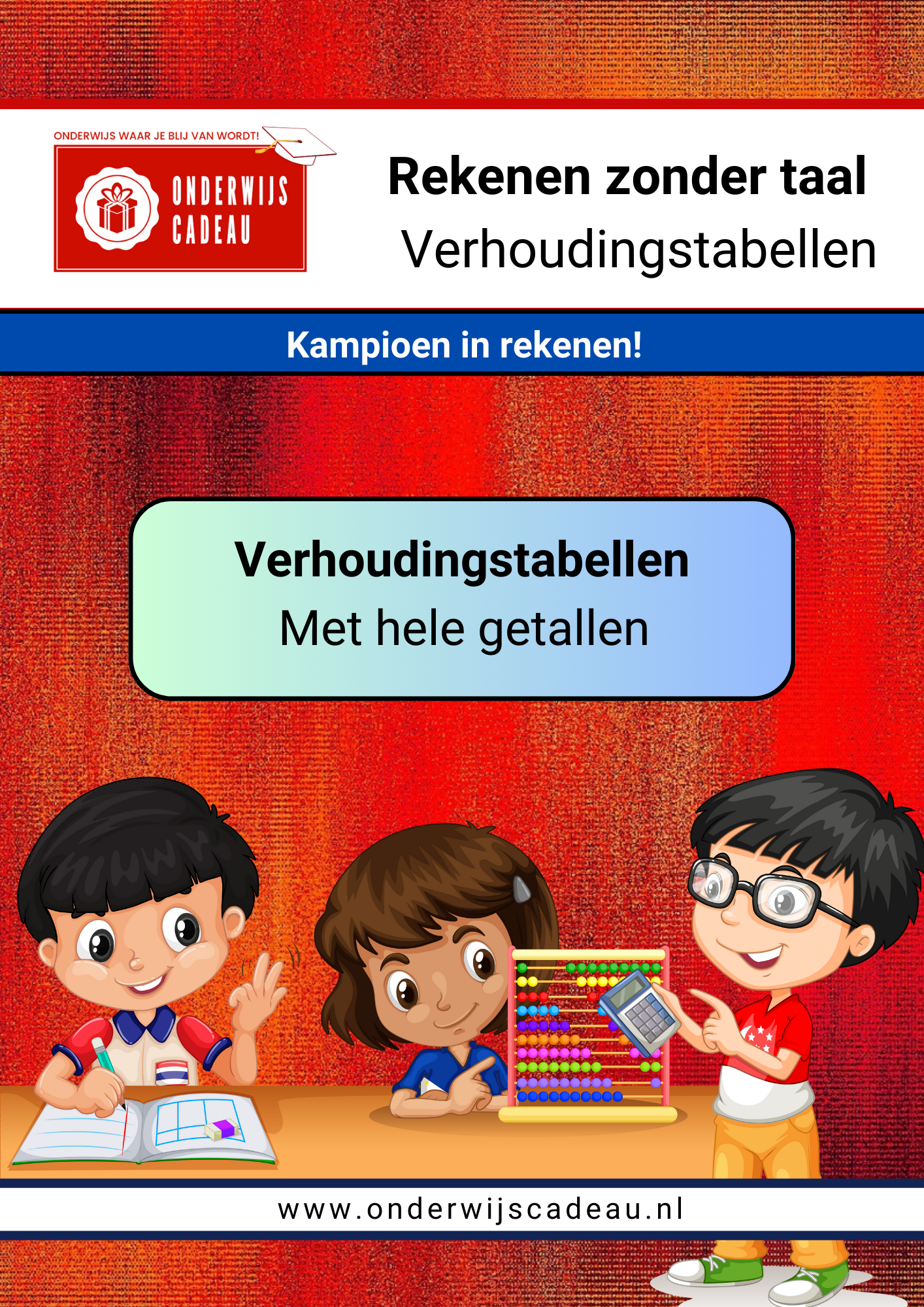 Rekenen zonder taal - Verhoudingstabellen
