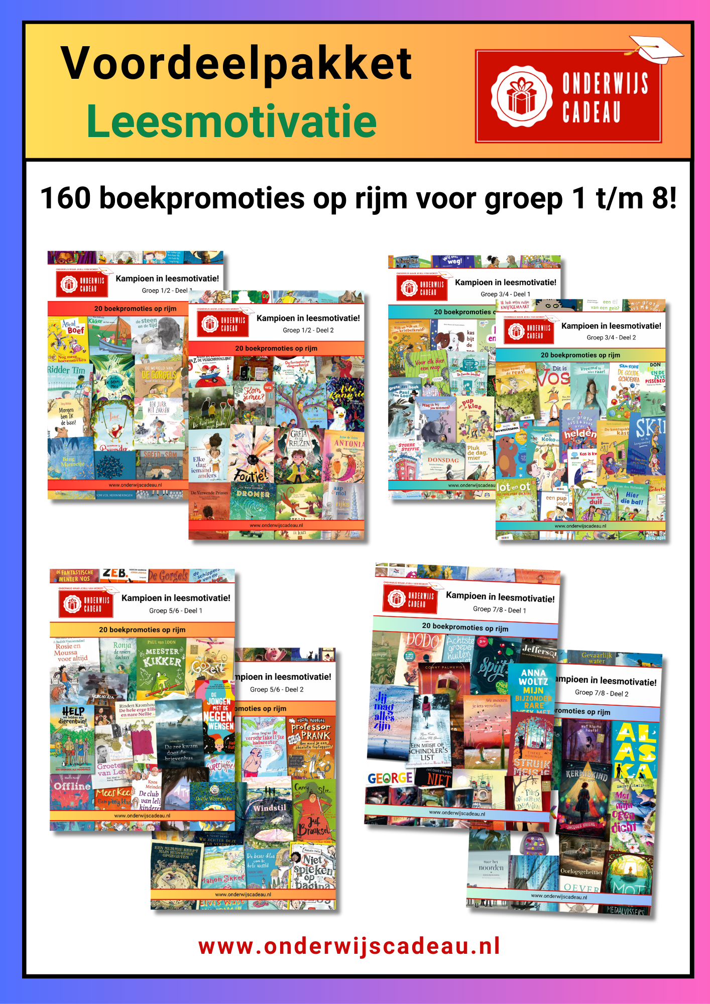 Voordeelpakket: Leesmotivatie (160 boekpromoties op rijm)