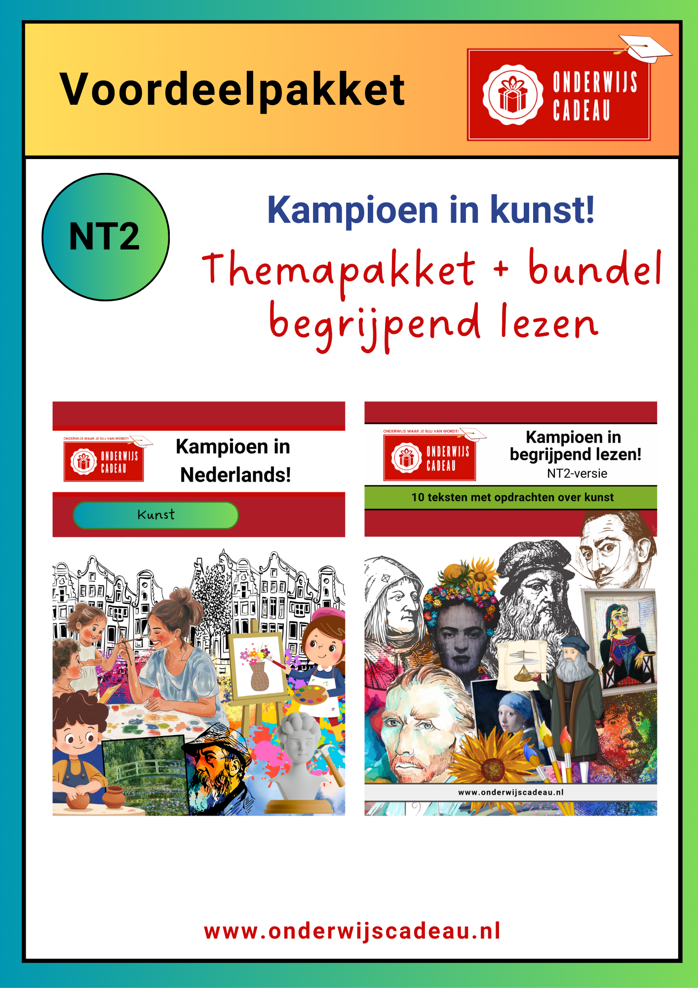 Kampioen in kunst! - NT2 (themapakket + bundel begrijpend lezen)