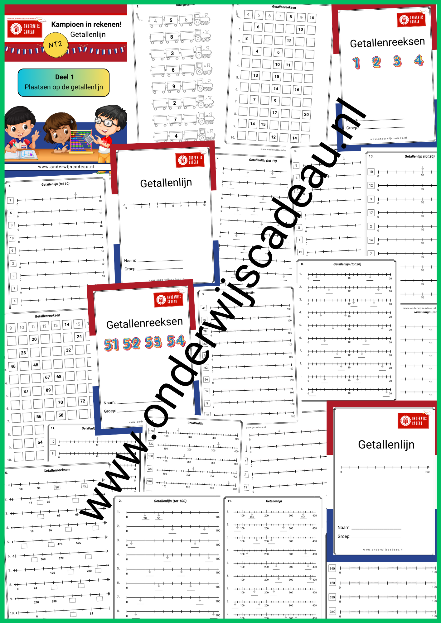 Kampioen in rekenen! - NT2 - Getallenlijn - Deel 1