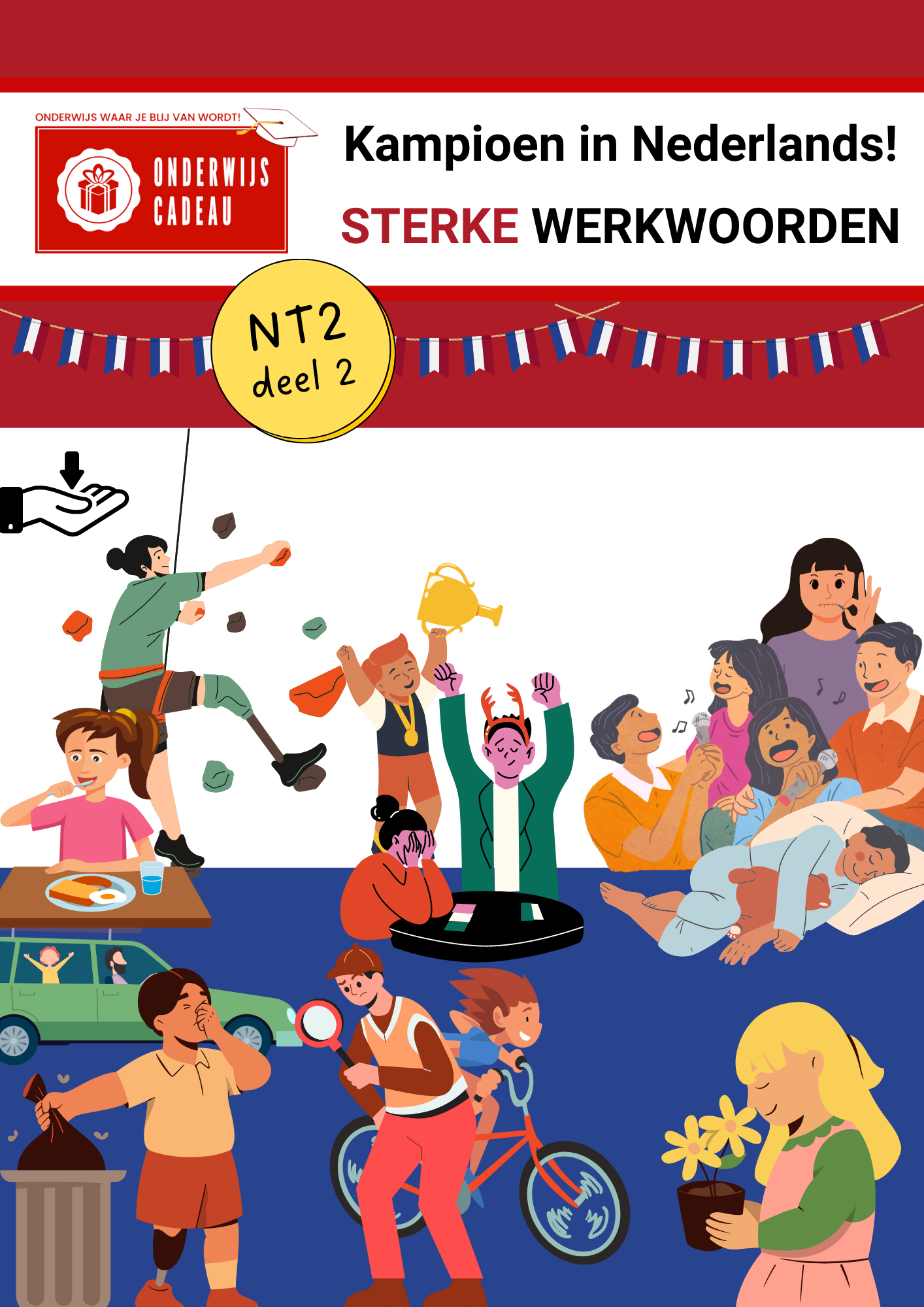 Kampioen in Nederlands! - Sterke werkwoorden - Deel 2