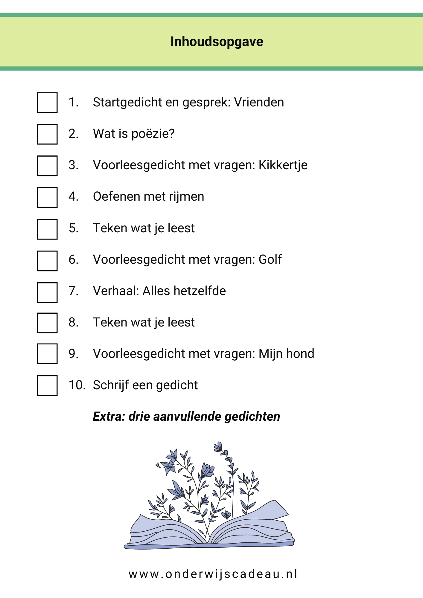 Kampioen in poëzie! - Groep 3 en 4 - Vriendschap