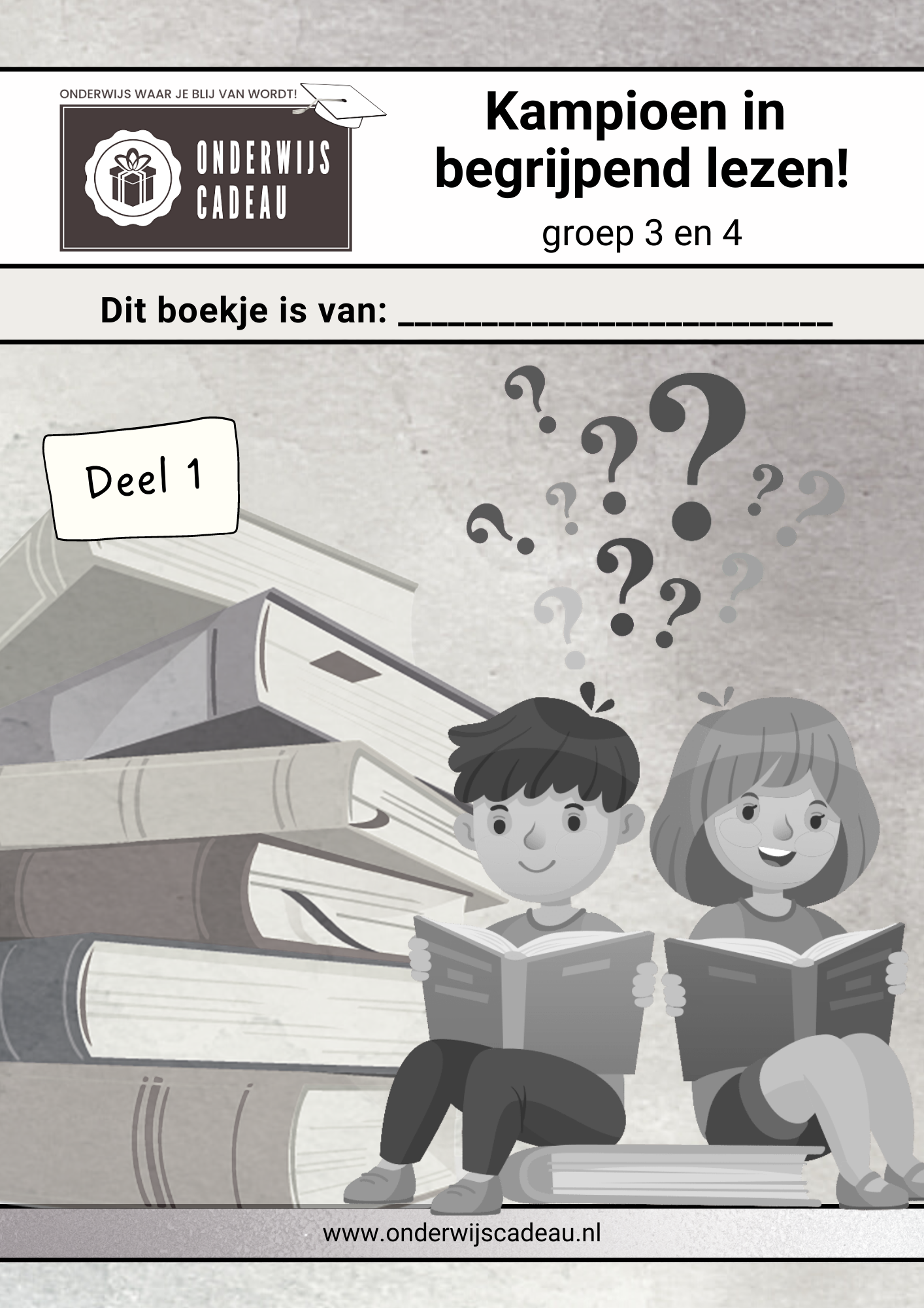 Kampioen in begrijpend lezen - Groep 3/4 - Deel 1