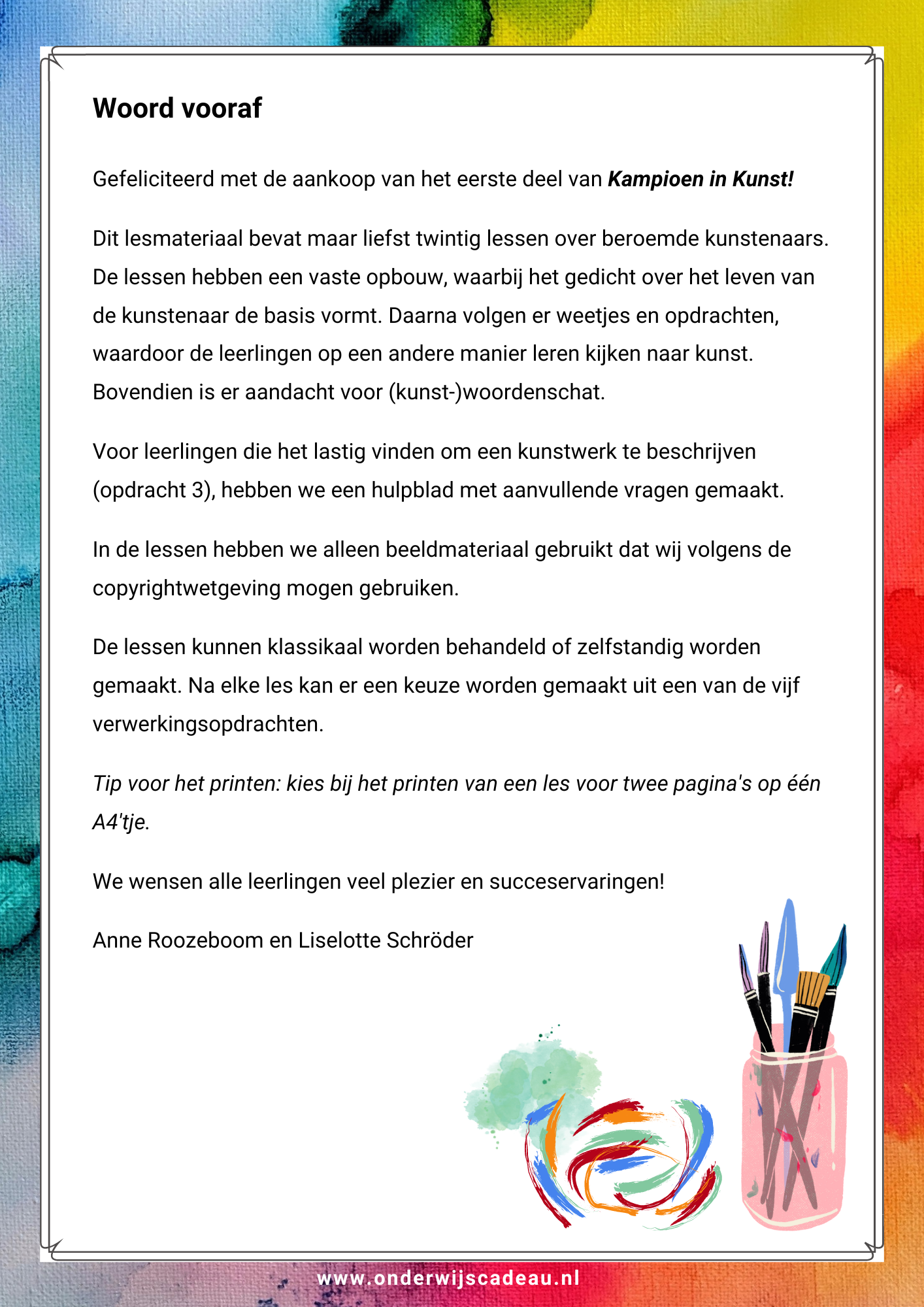 Kampioen in Kunst! - Deel 1
