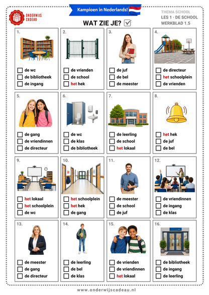 NIEUW! Woordenschattrainer - School