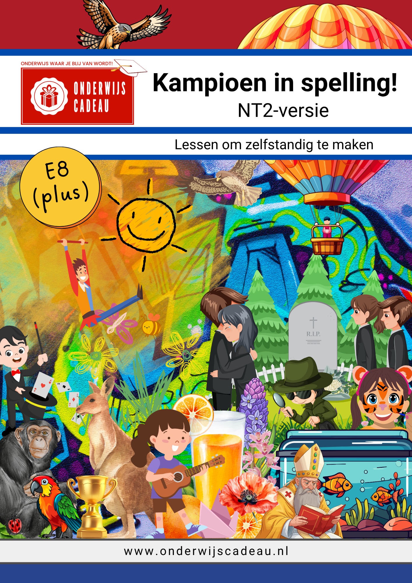 Kampioen in spelling! - B8/M8 en E8 (pluslessen) - NT2-versie