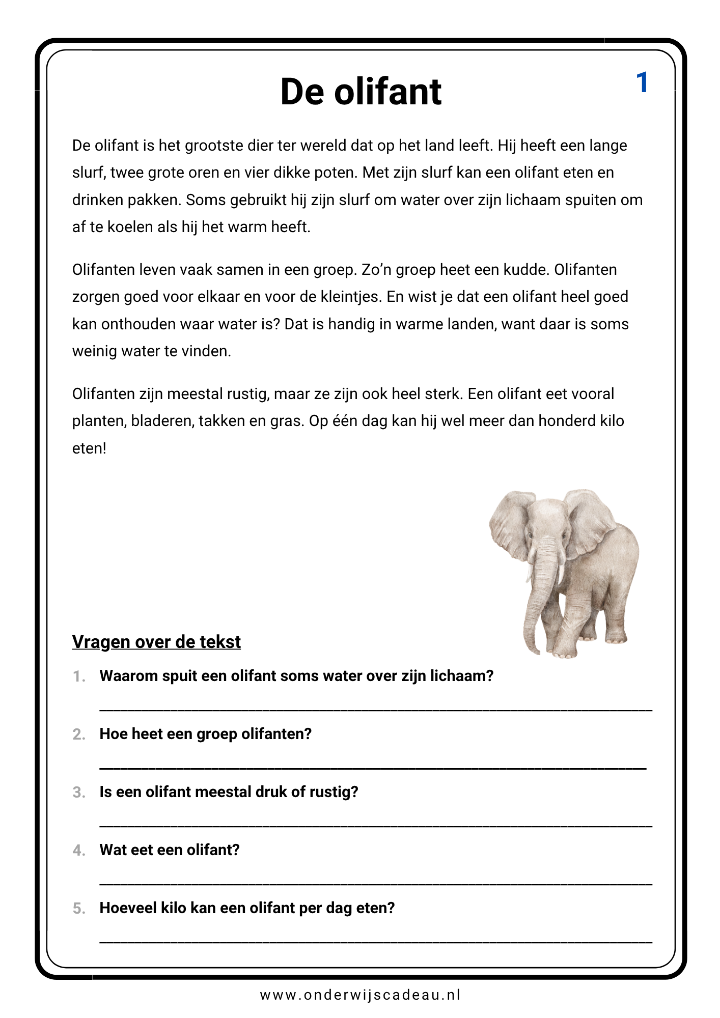 Begrijpend luisteren (Groep 3/4) - Deel 1