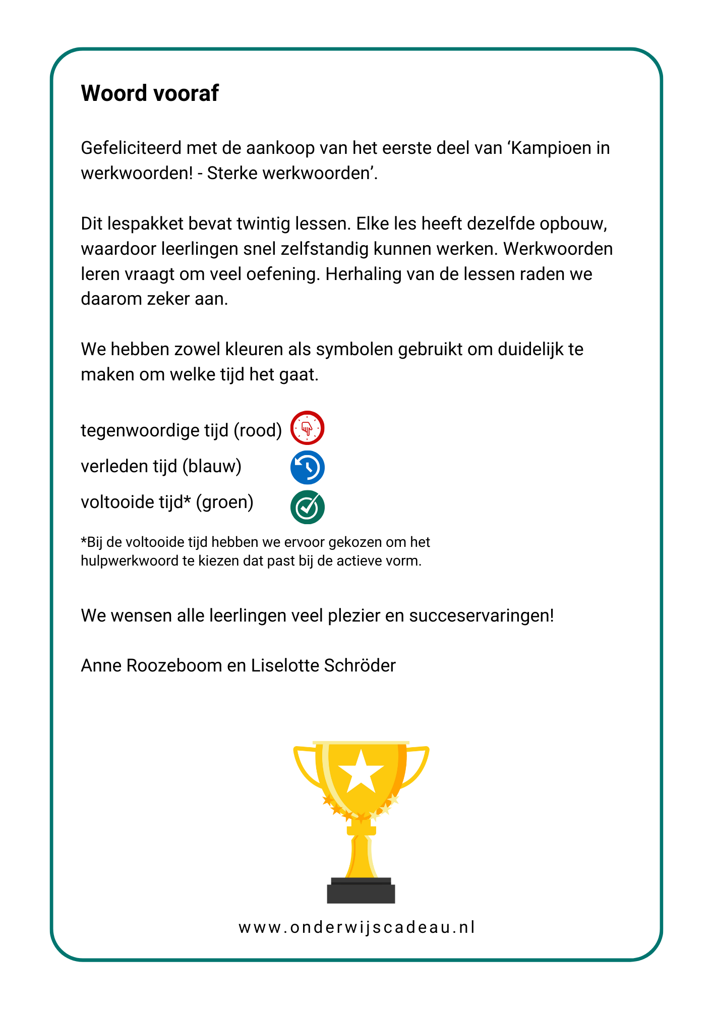 Kampioen in werkwoorden! - Sterke werkwoorden - Deel 1