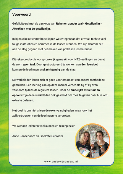 Getallenlijn - Deel 3 (aftrekken)