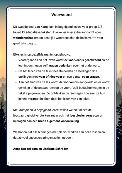 Begrijpend lezen (Groep 7/8) - Deel 2