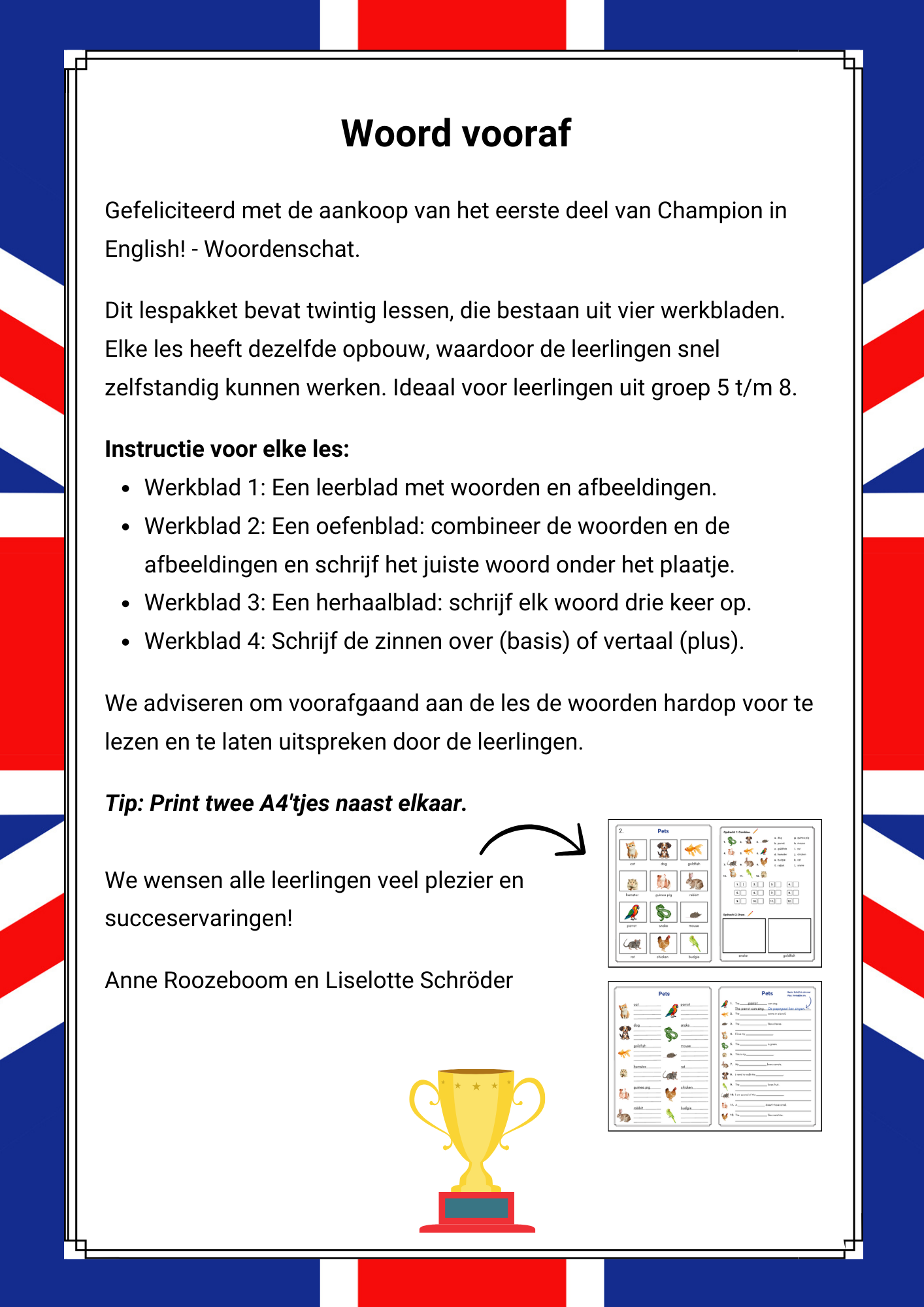 Champion in English! - Woordenschat - Deel 1