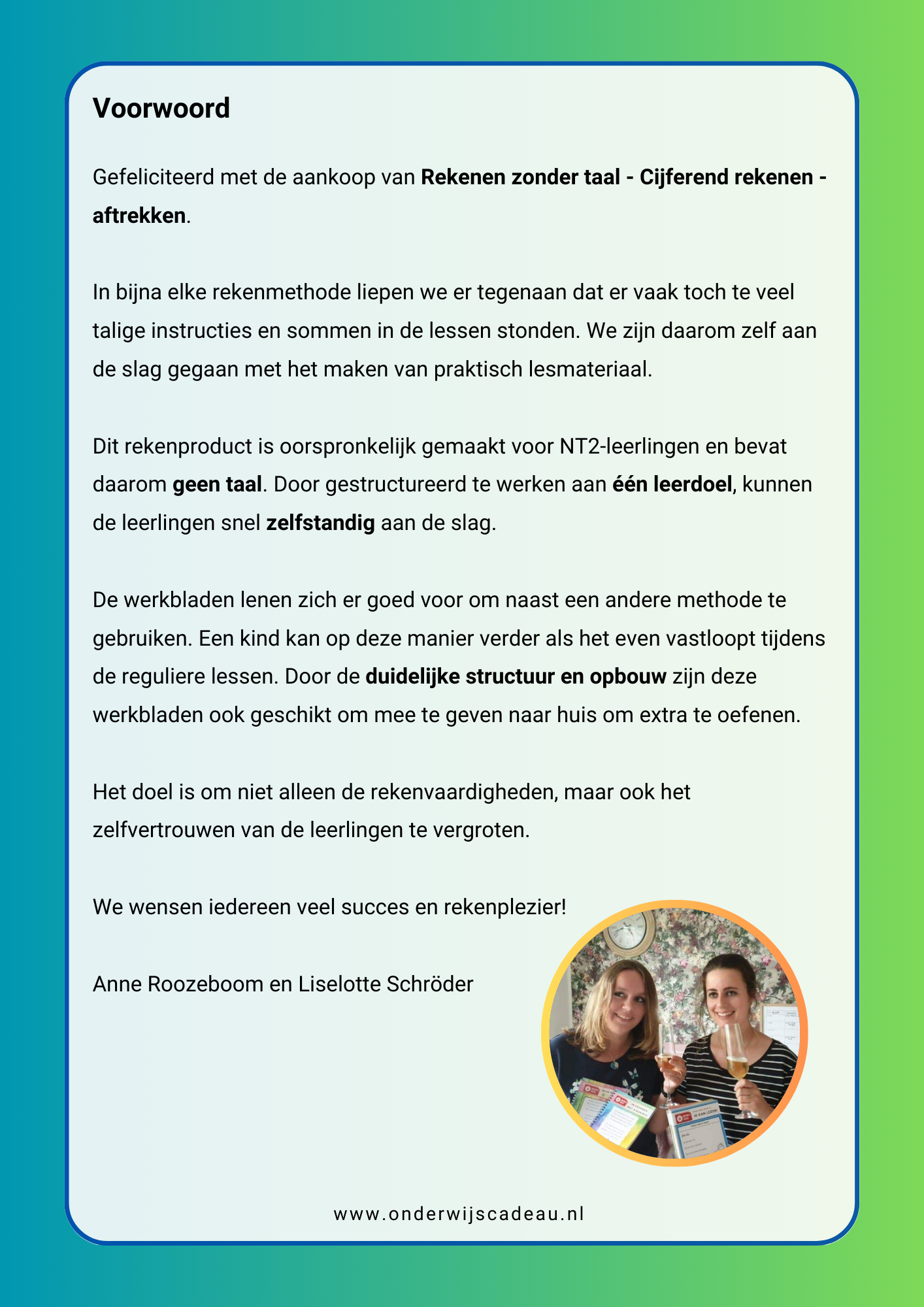 Rekenen zonder taal - Cijferend rekenen - aftrekken
