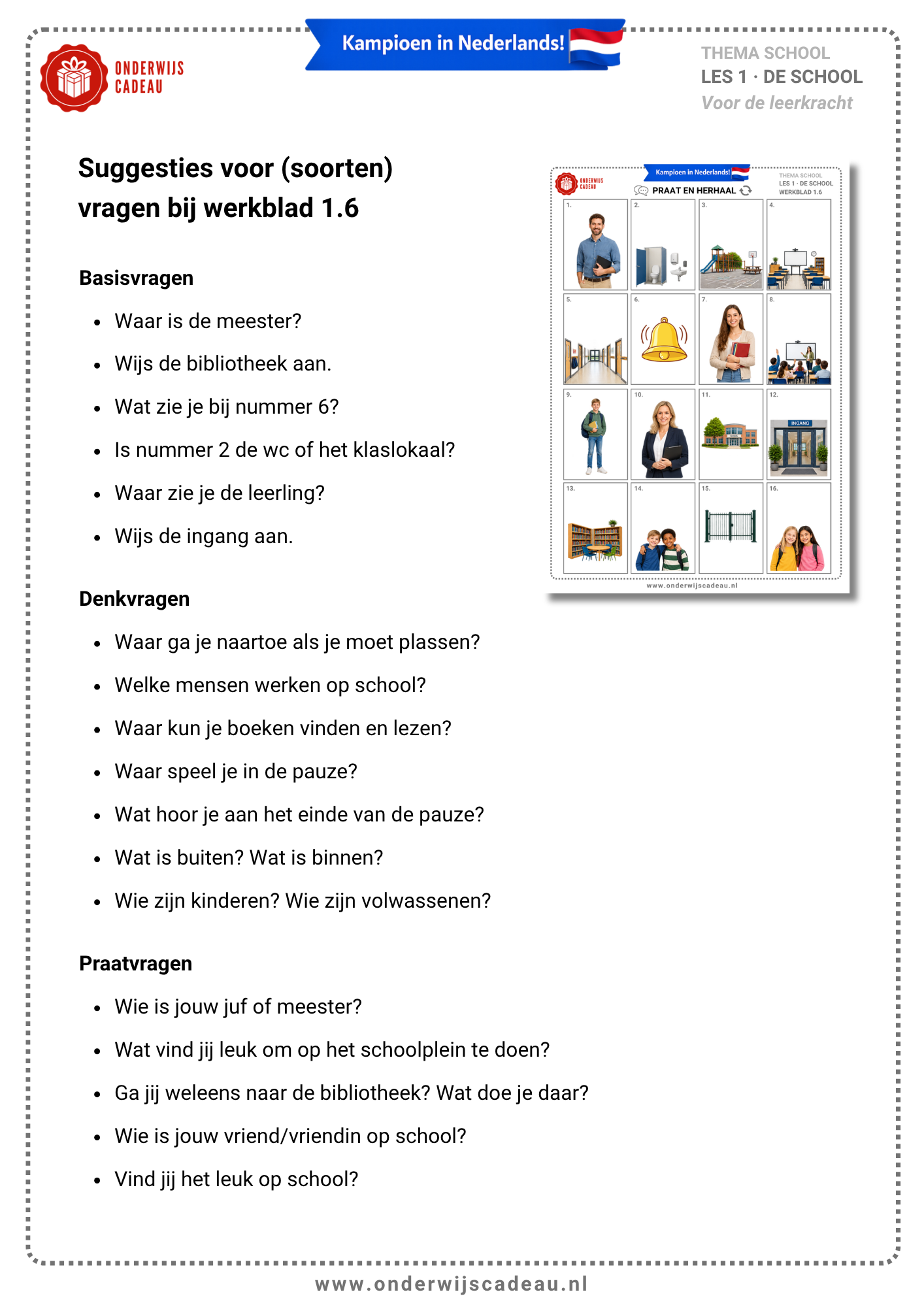 NIEUW! Woordenschattrainer - School