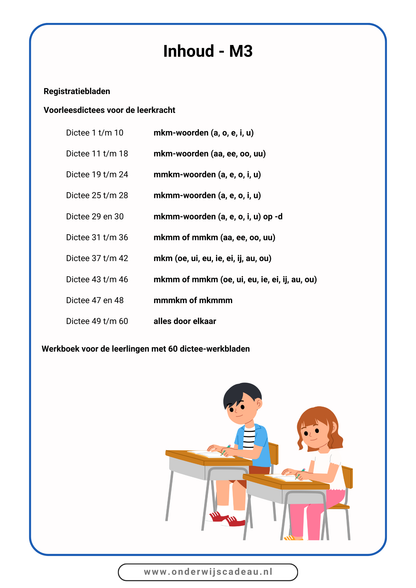 Dictees (NT2) - M3 en E3