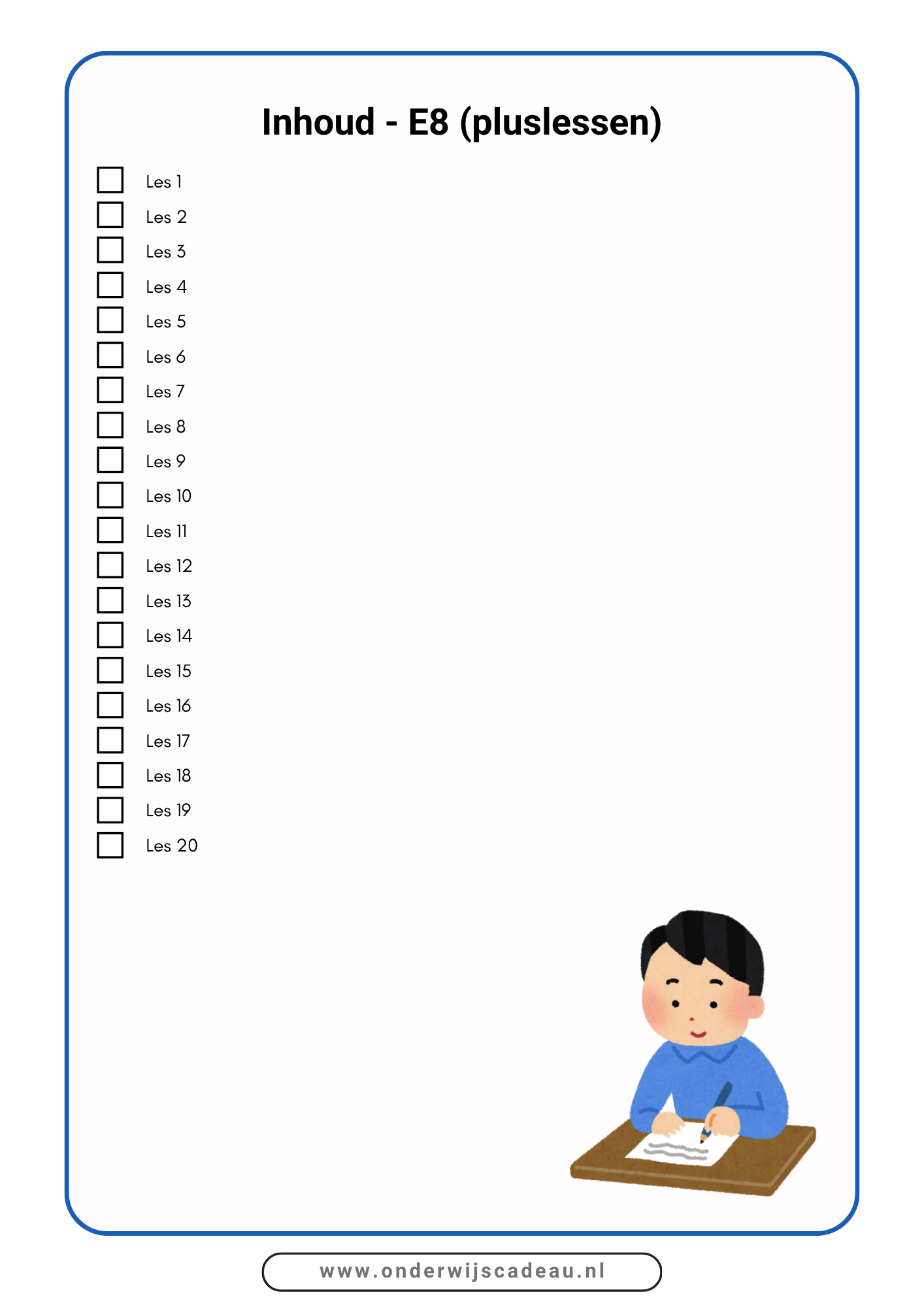Kampioen in spelling! - B8/M8 en E8 (pluslessen) - NT2-versie