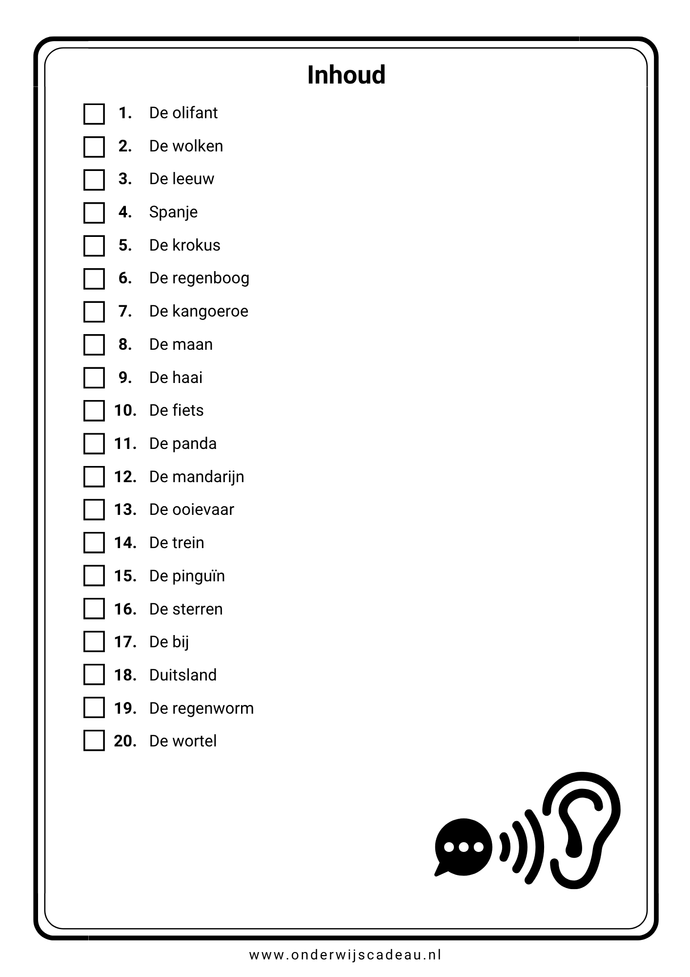 Begrijpend luisteren (Groep 3/4) - Deel 1
