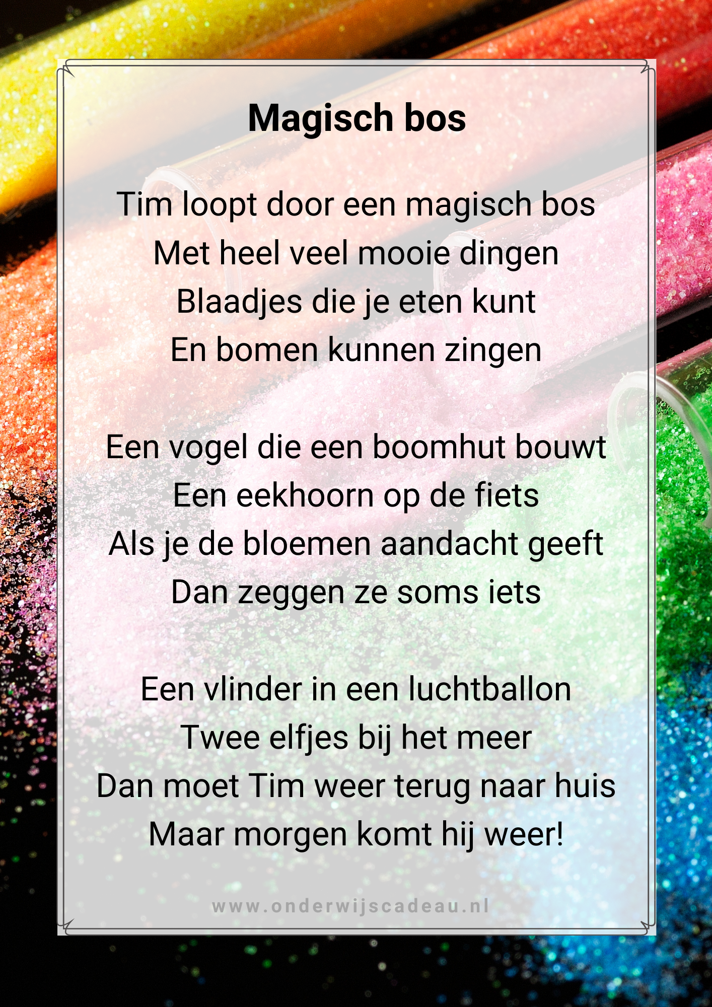 Kampioen in tekenen! - Teken het gedicht - Groep 5/6