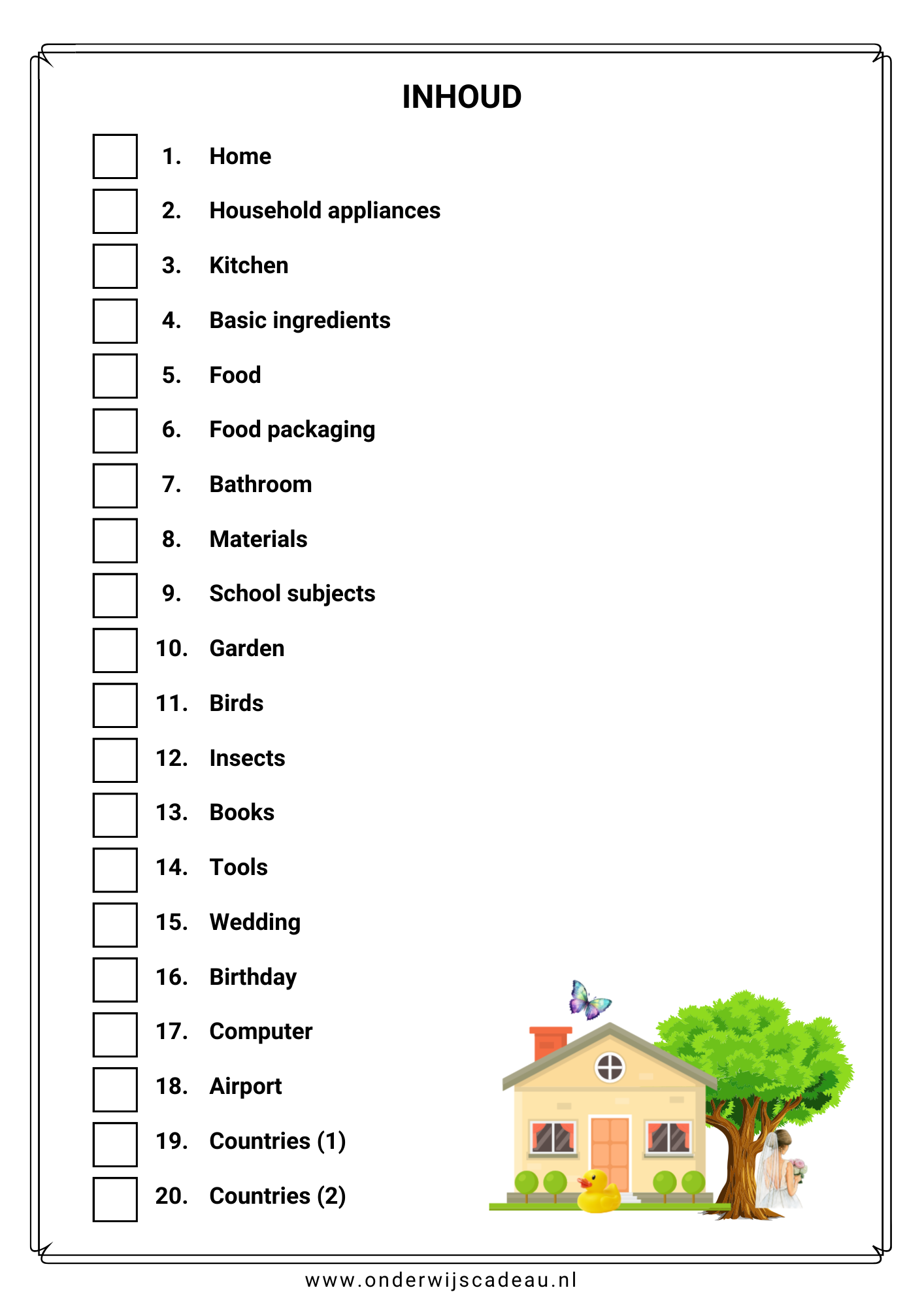Woordenschat (Engels) - Deel 3