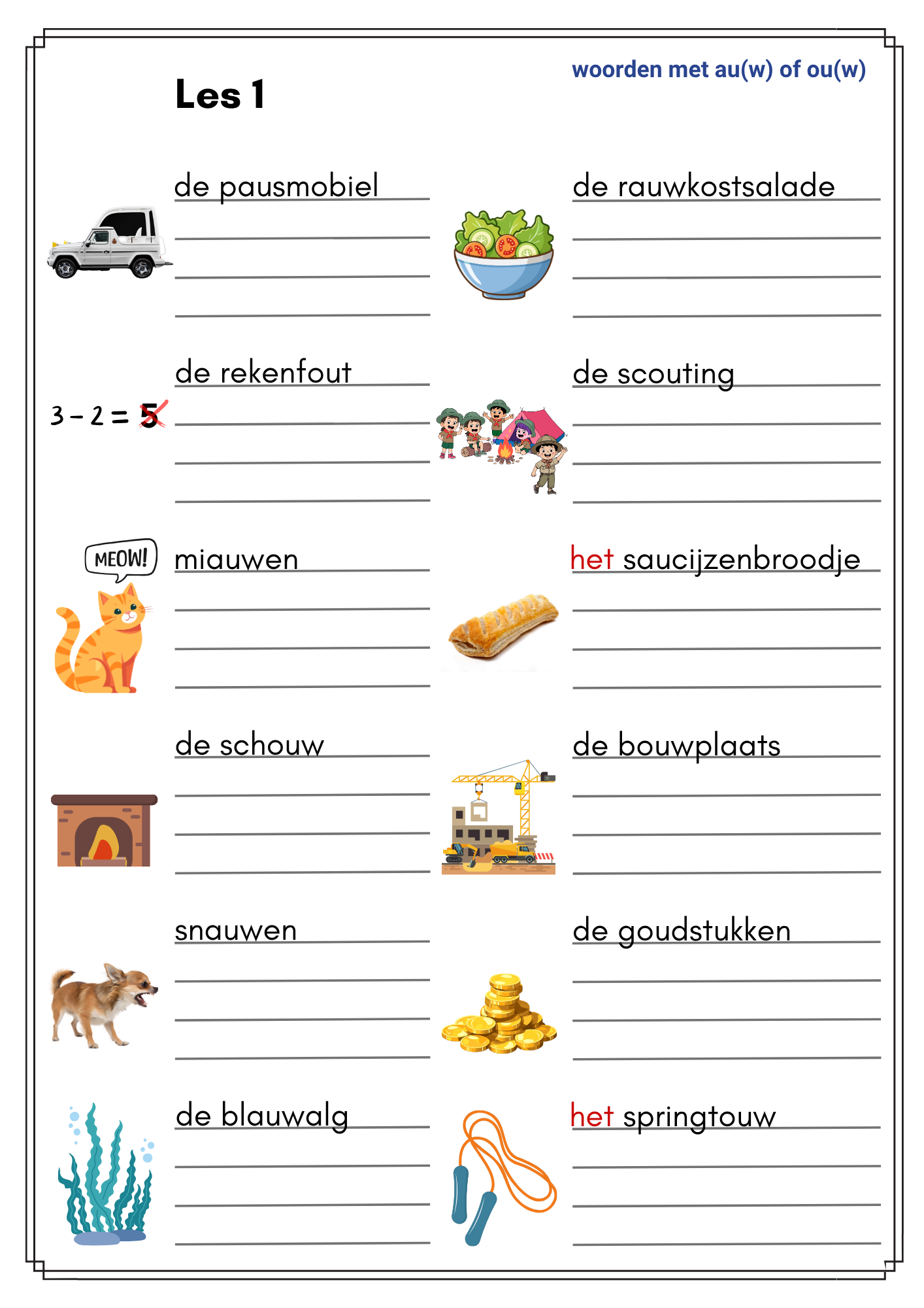 Kampioen in spelling! - M7 en E7 - NT2-versie